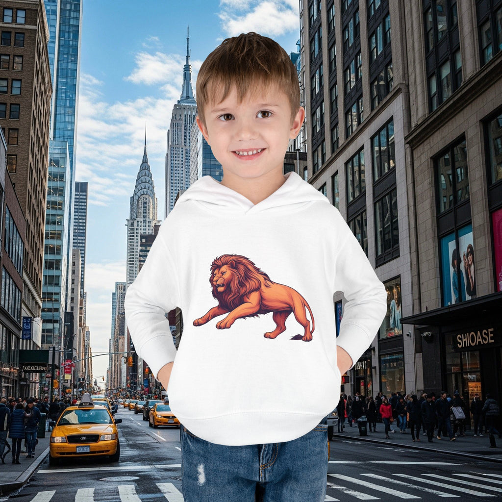 Legio Leo’s Toddler Pullover Fleece Hoodie (Grown Lion)