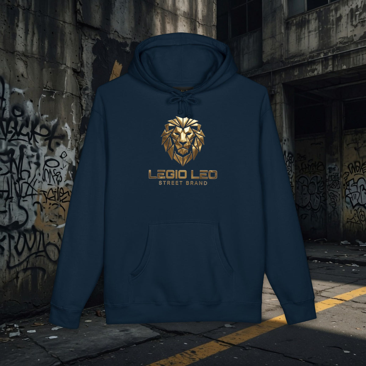 Legio Leo | Simple Urban Lion | Unisex Heavyweight Hooded Sweatshirt