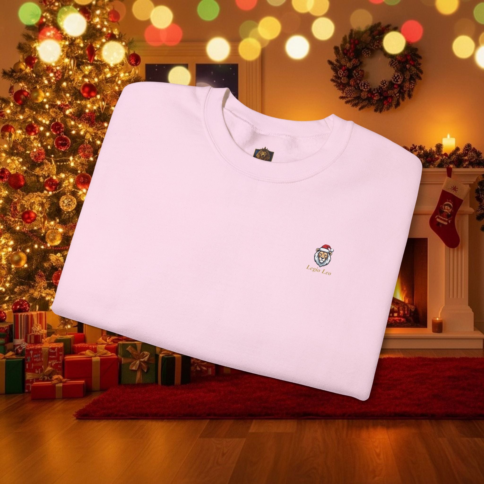 Christmas Holiday Legio Leo by DZ Royal Cozy Unisex Crewneck Sweatshirt for