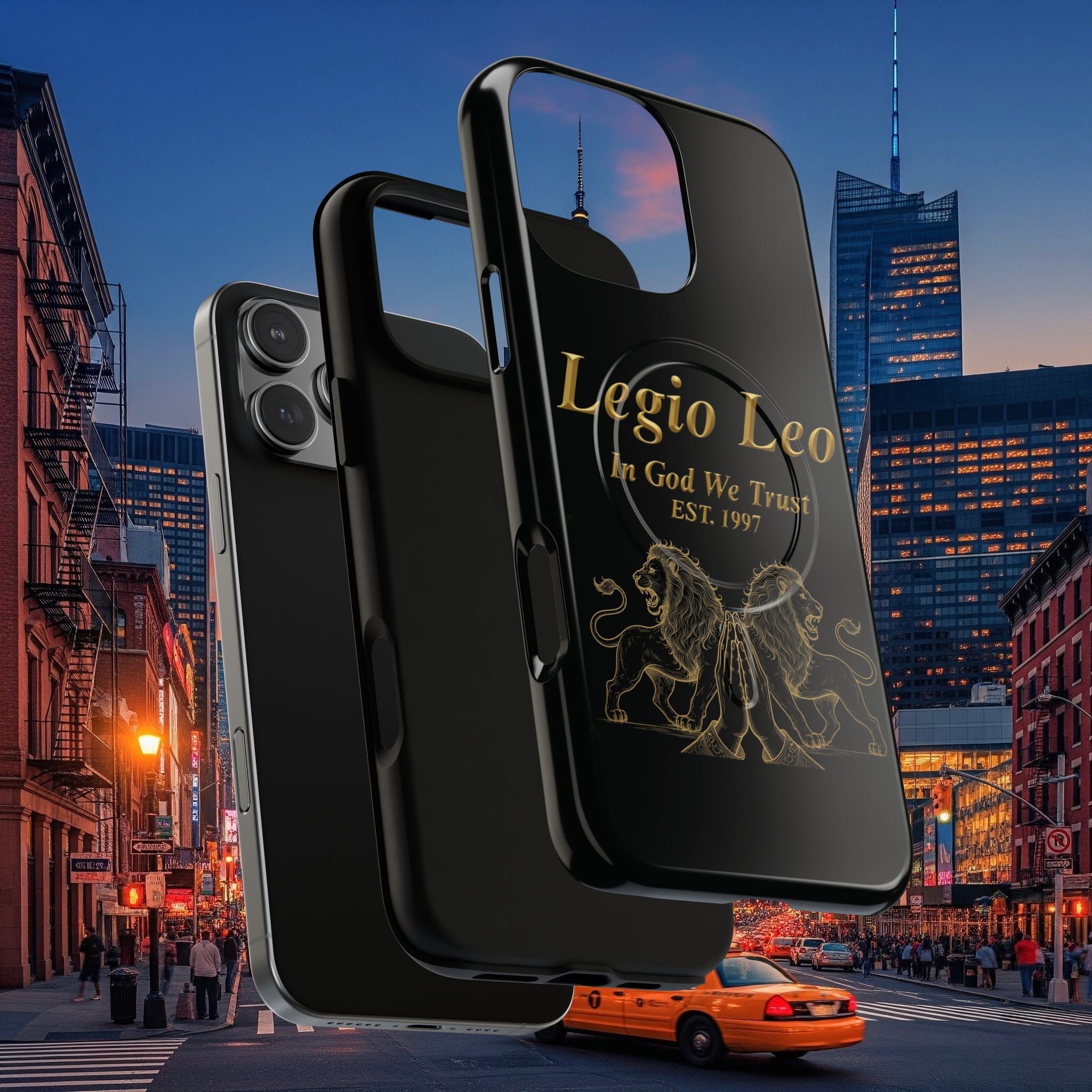 Tough Magnetic Phone Cases - Embrace Strength and Style, Legio Leo Design, Durable Protection