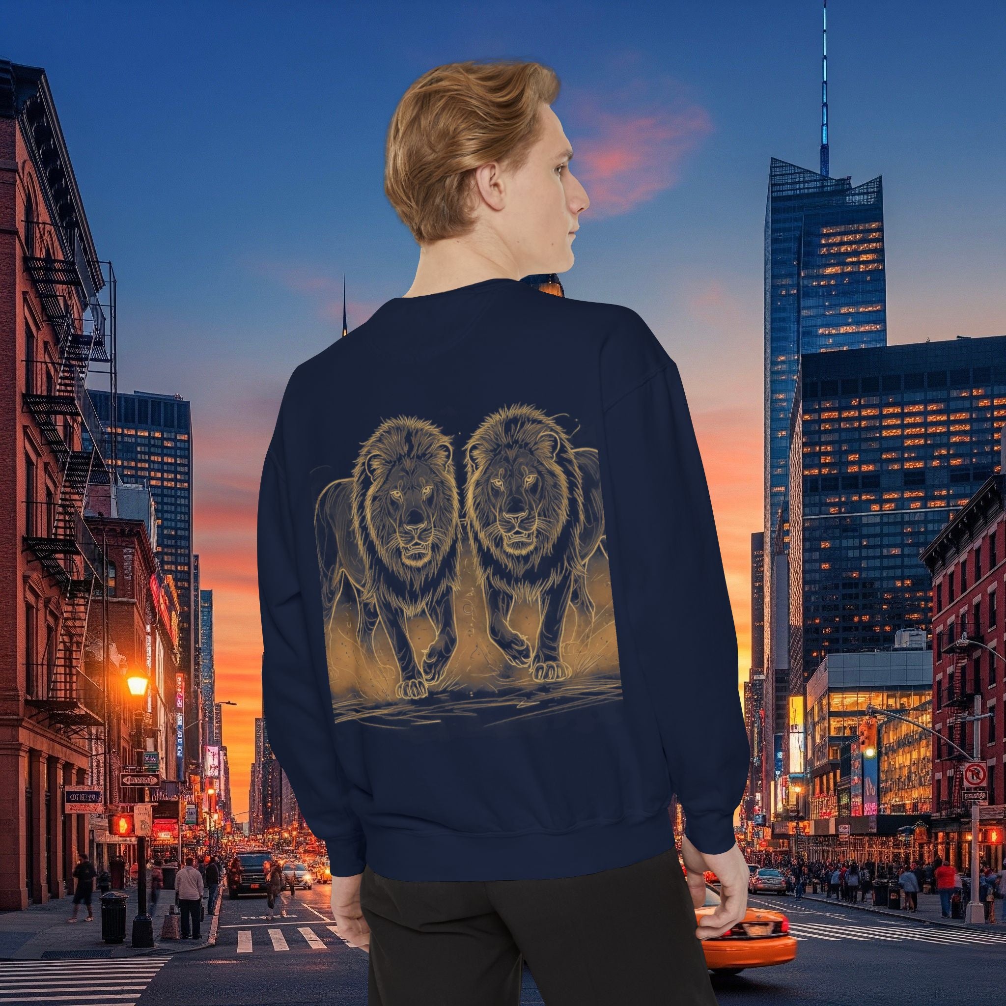 Legio Leo Sweatshirt – Minimal Gold Script Brothers 4 Life  Crewneck