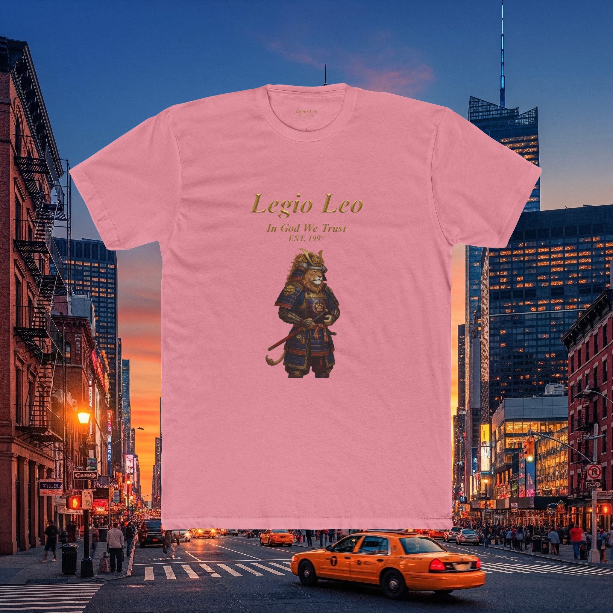 Legio Leo Warrior Cotton Crew Tee | Samurai Warrior Inspired Design