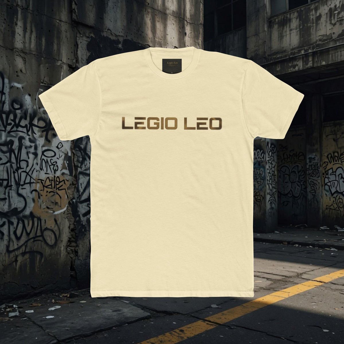 Legio Leo Graphic Tee — "In God We Trust" Back Print Cotton T-Shirt