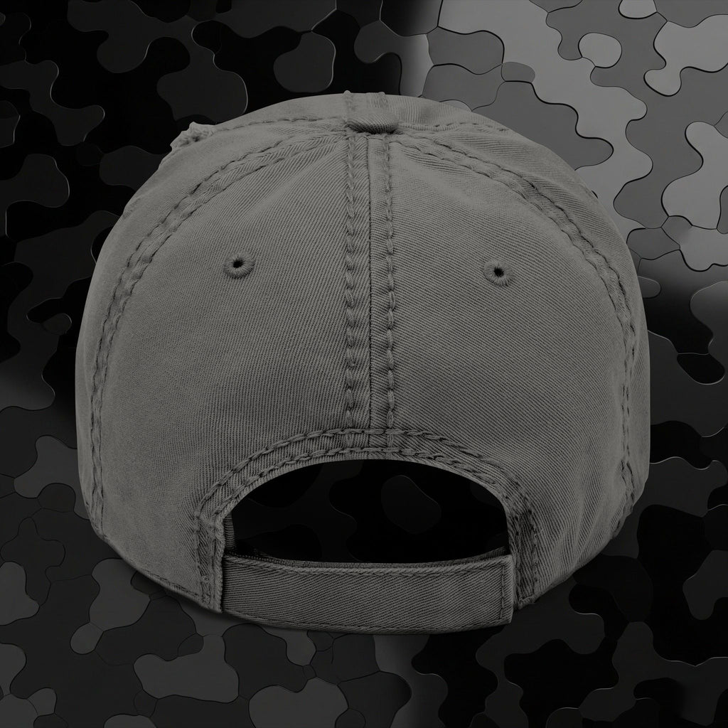 Embroidered Lion Dad Hat — Vintage Washed Baseball Cap