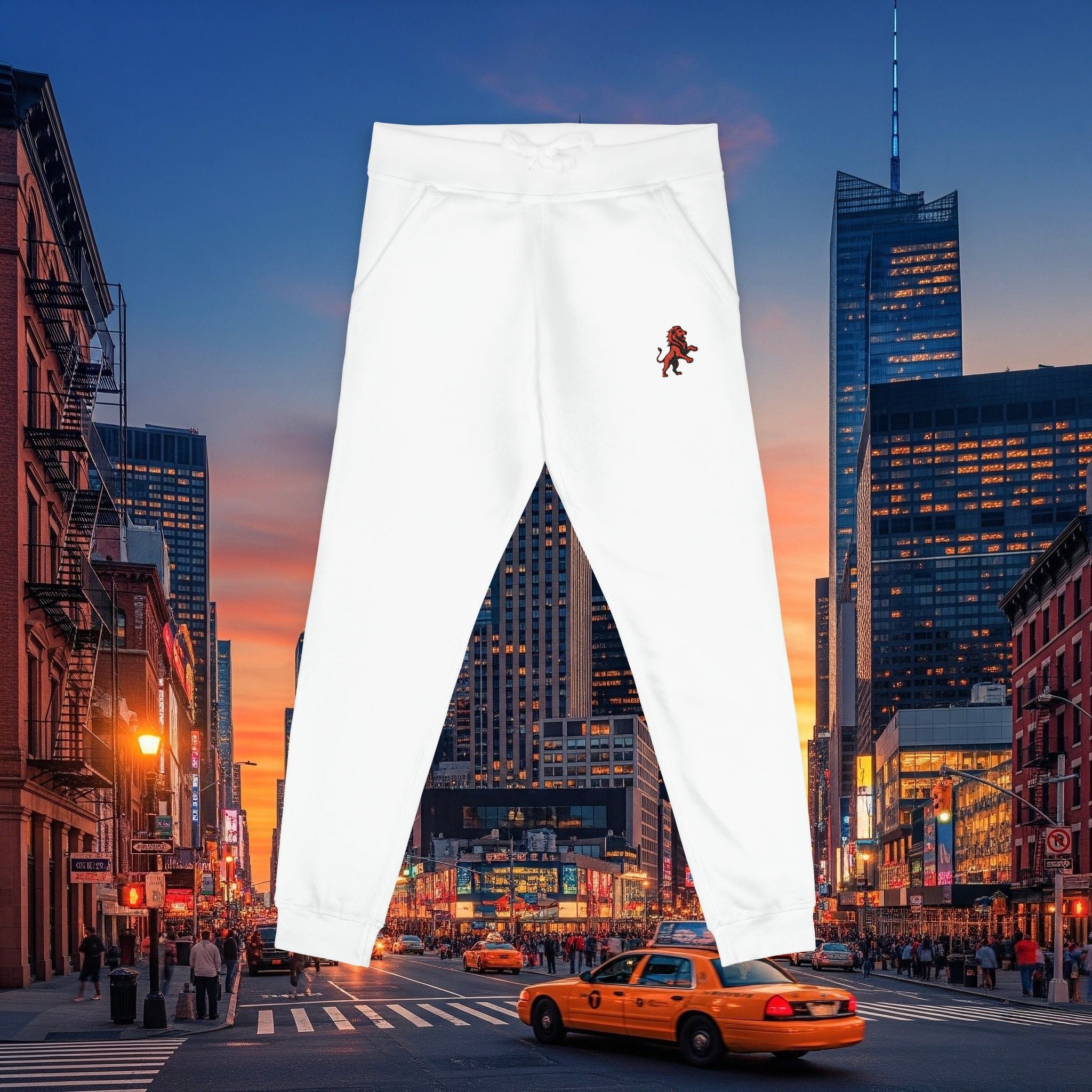Embroidered Legio Leo Sweatpants — Classic Design Cozy Fleece Joggers