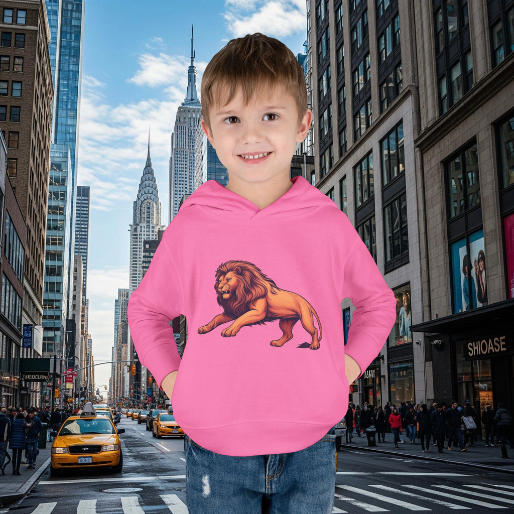 Legio Leo’s Toddler Pullover Fleece Hoodie (Grown Lion)