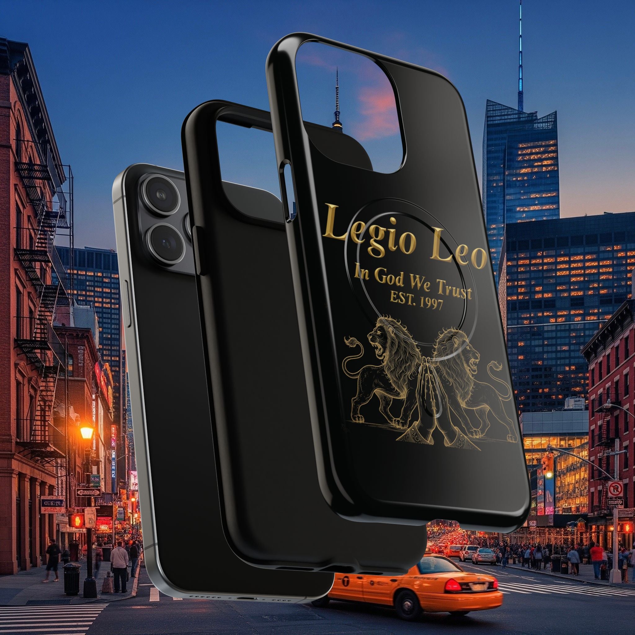 Tough Magnetic Phone Cases - Embrace Strength and Style, Legio Leo Design, Durable Protection