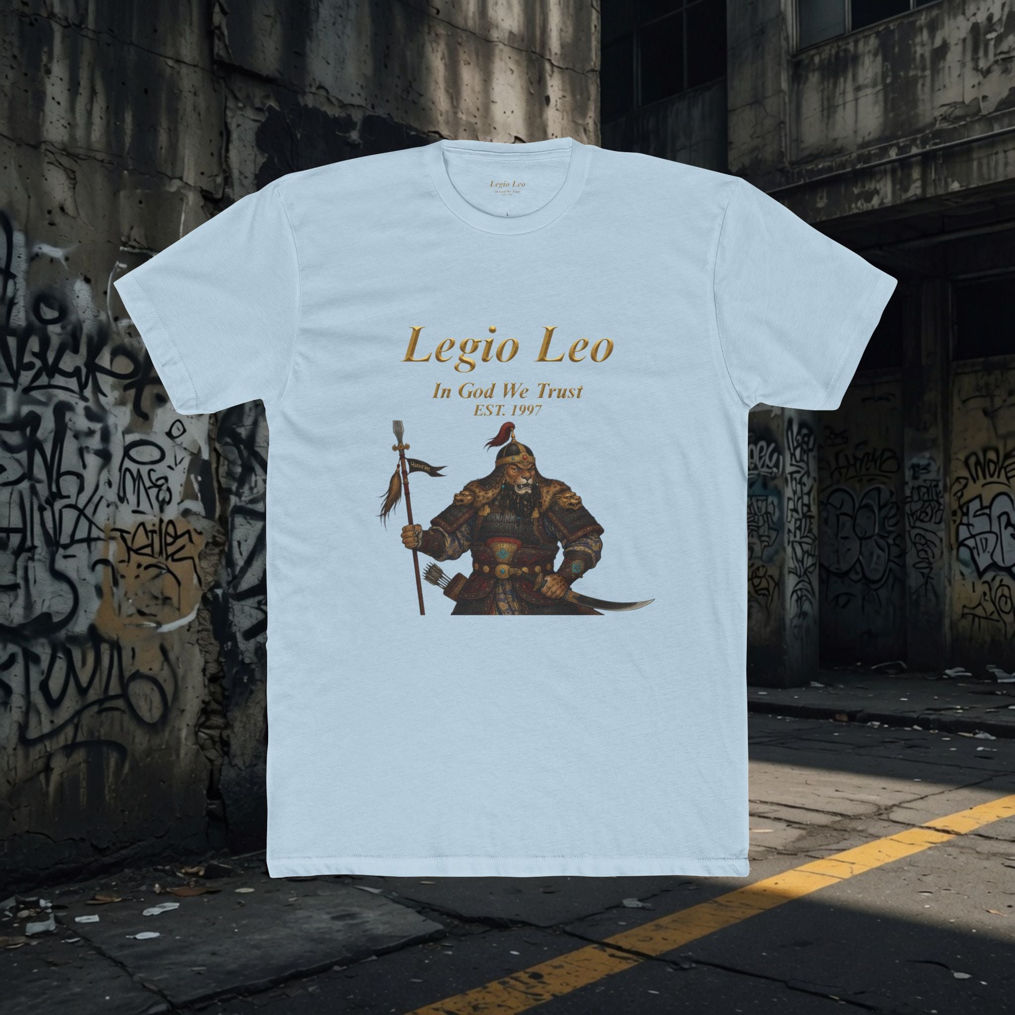 Legio Leo Warrior T-Shirt – “In God We Trust” Mongol Inspired Fighter Tee
