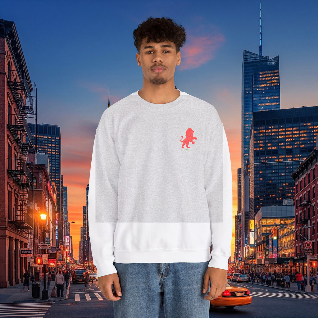 Legio Leo by DZ Royal Crewneck Sweatshirt | Mighty Lion Embroidered