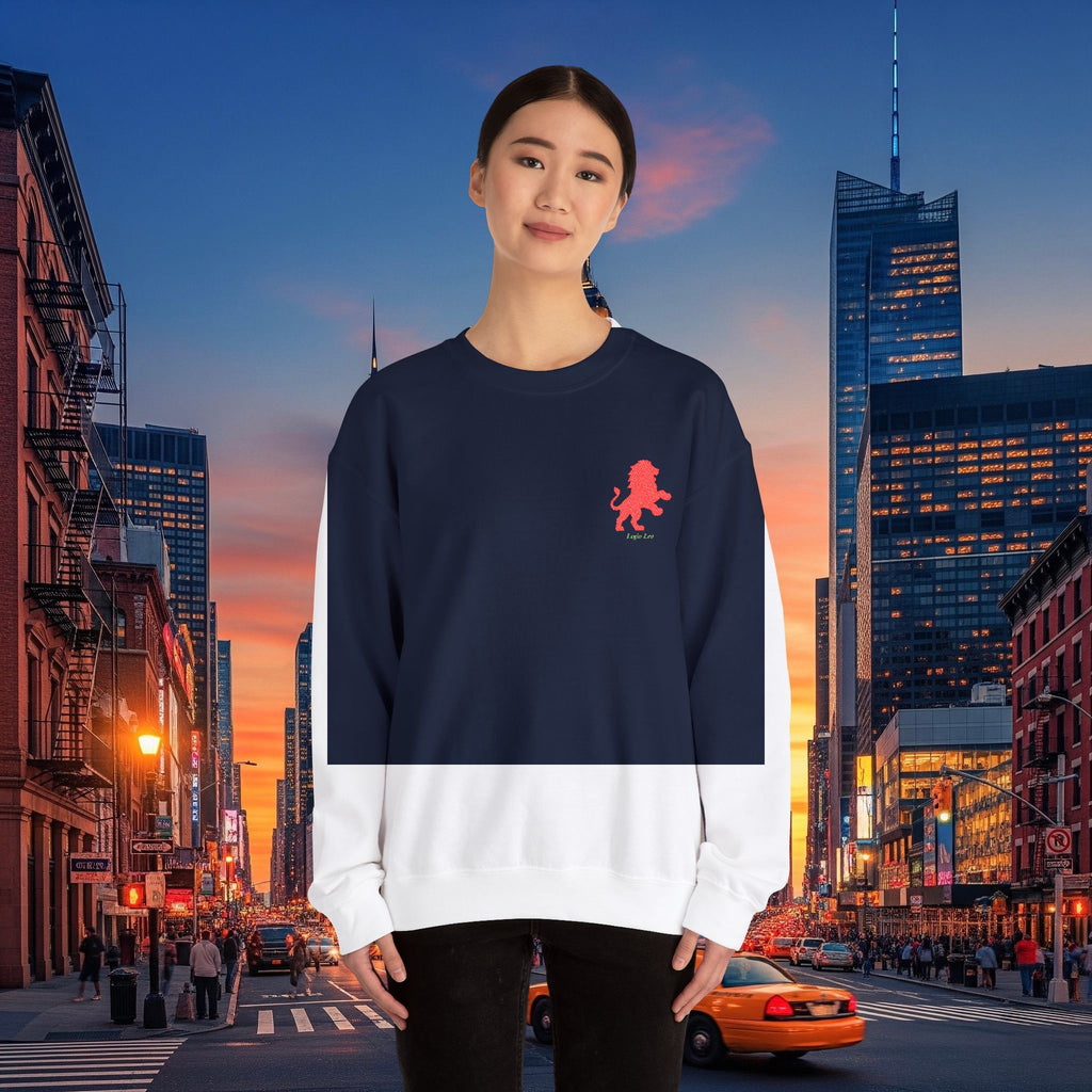 Legio Leo by DZ Royal Crewneck Sweatshirt | Mighty Lion Embroidered