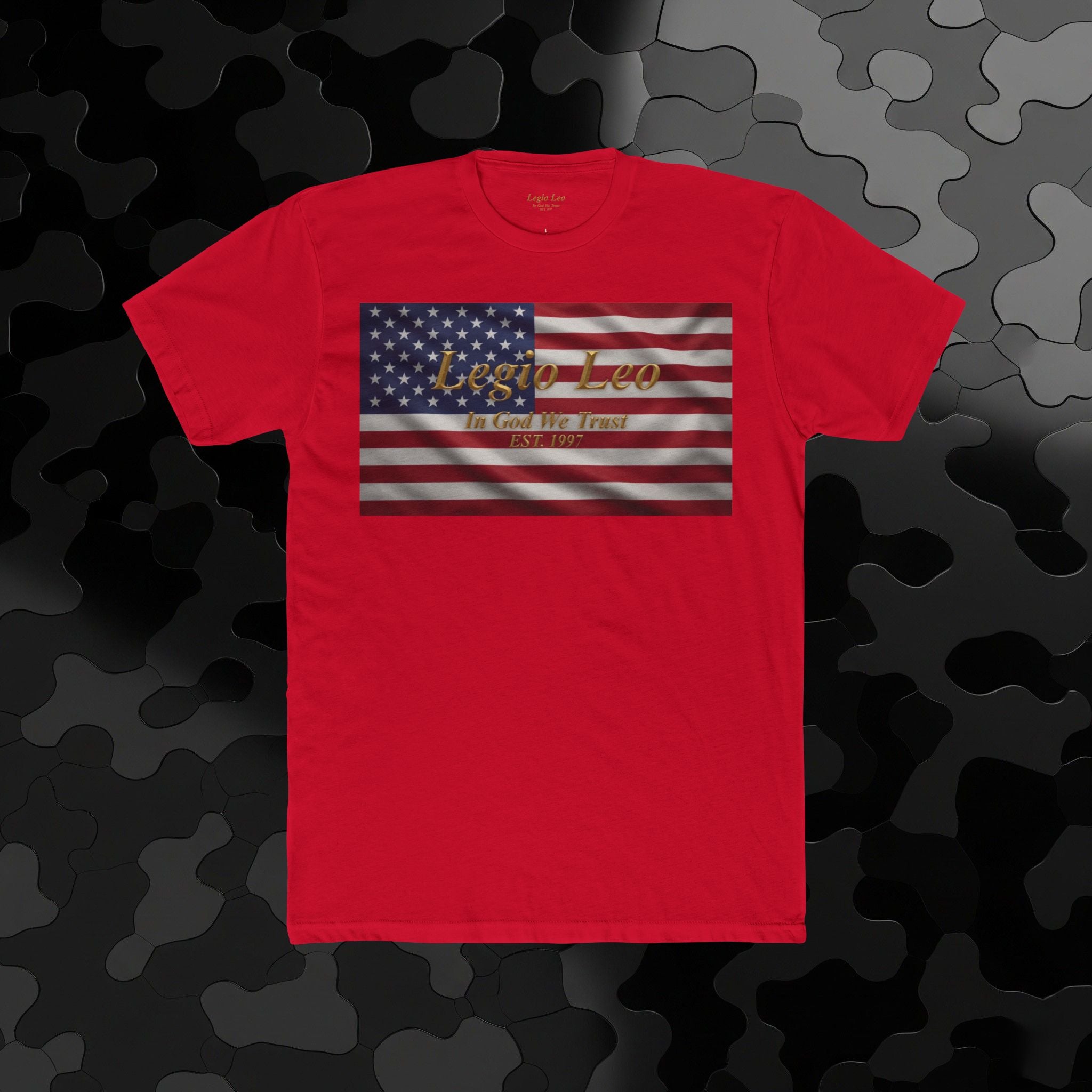 American Flag "Liberty" Tee — Vintage Patriotic Cotton T-Shirt