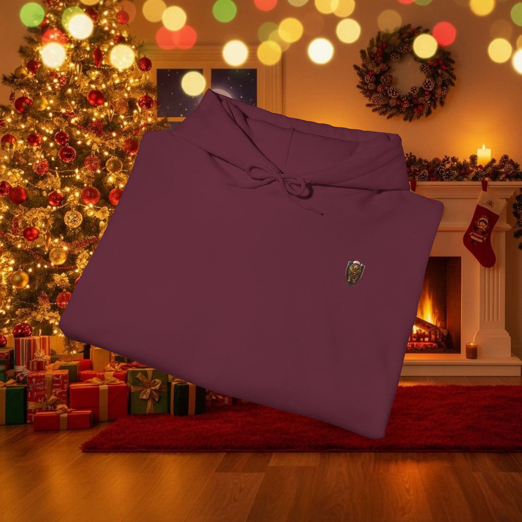 Christmas Holiday DZ Royal Cozy Unisex Hooded Sweatshirt