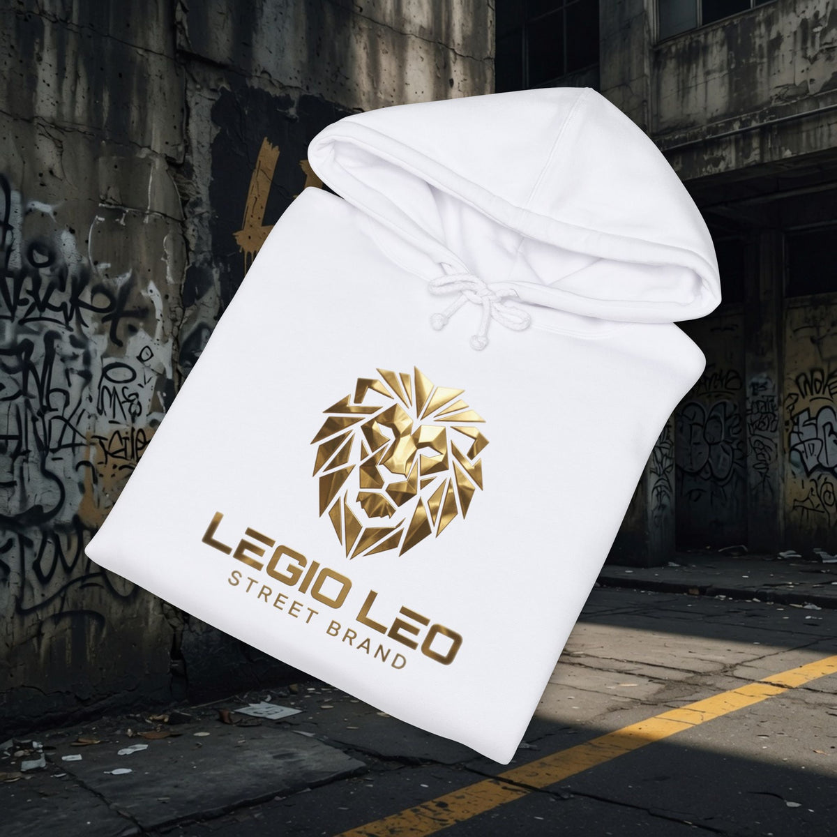 Legio Leo | Simple Urban Lion | Unisex Heavyweight Hooded Sweatshirt