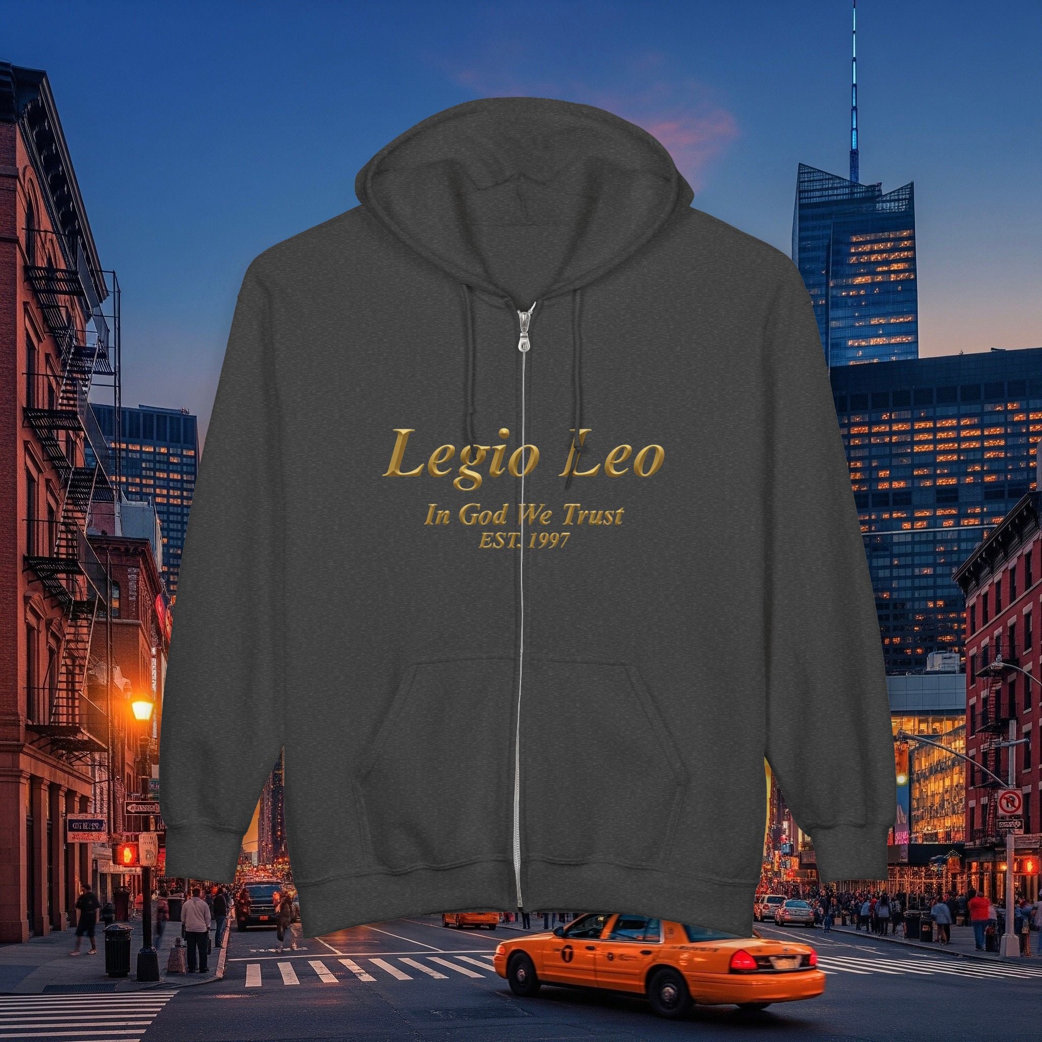 Legio Leo Zip Hoodie | Large Lion Emblem