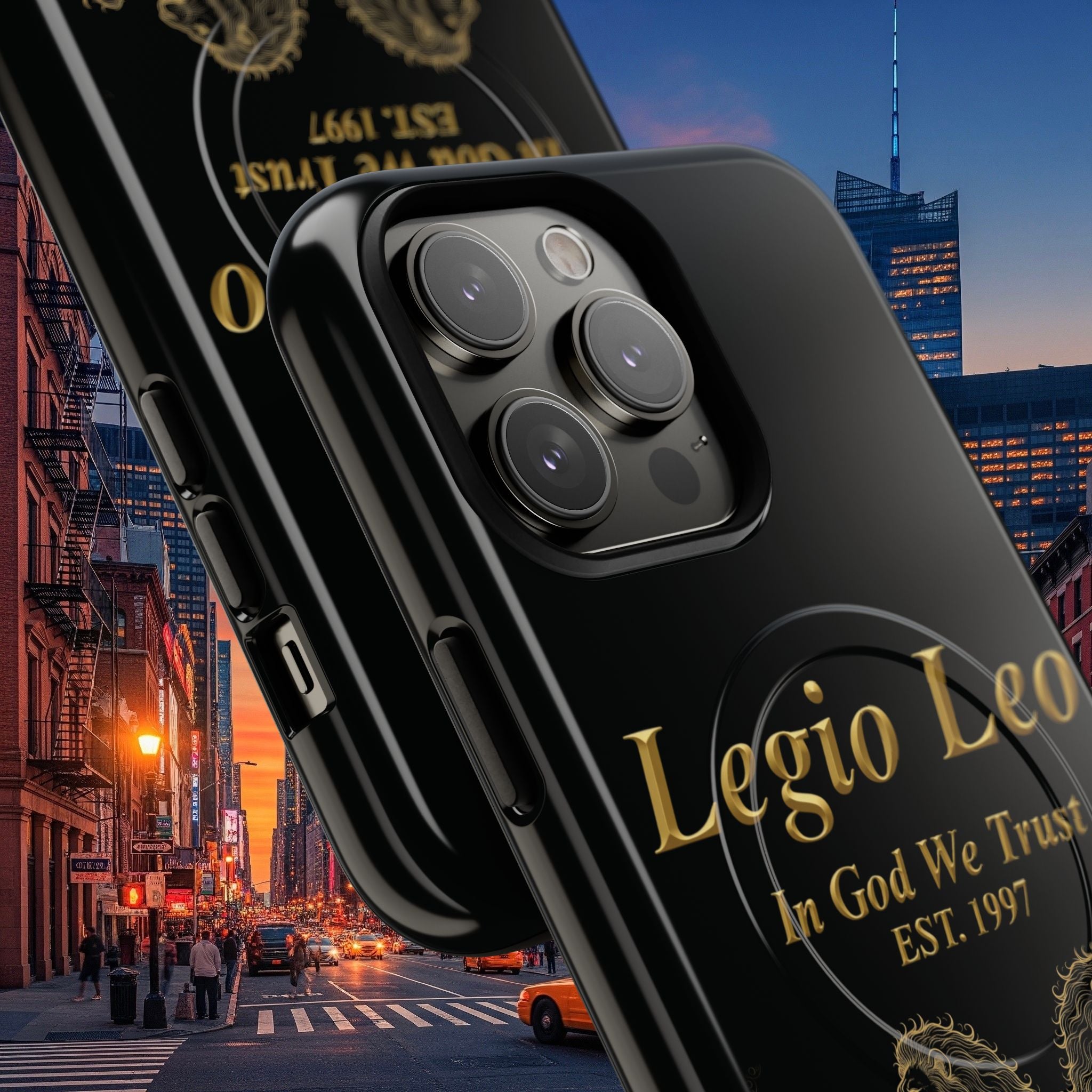 Tough Magnetic Phone Cases - Embrace Strength and Style, Legio Leo Design, Durable Protection