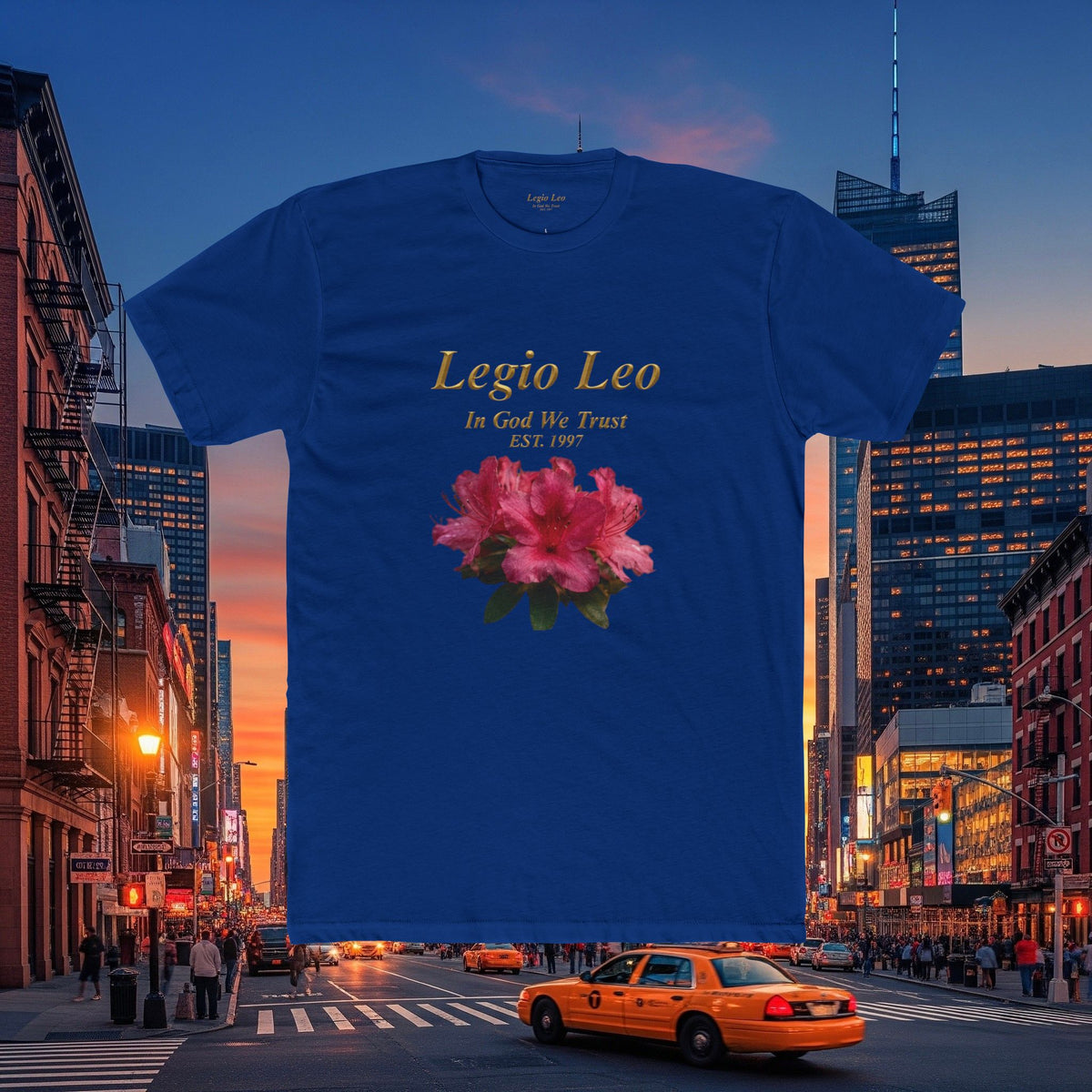 Floral Tee — "Legia Leo Azalea Flowers" Astrology Shirt
