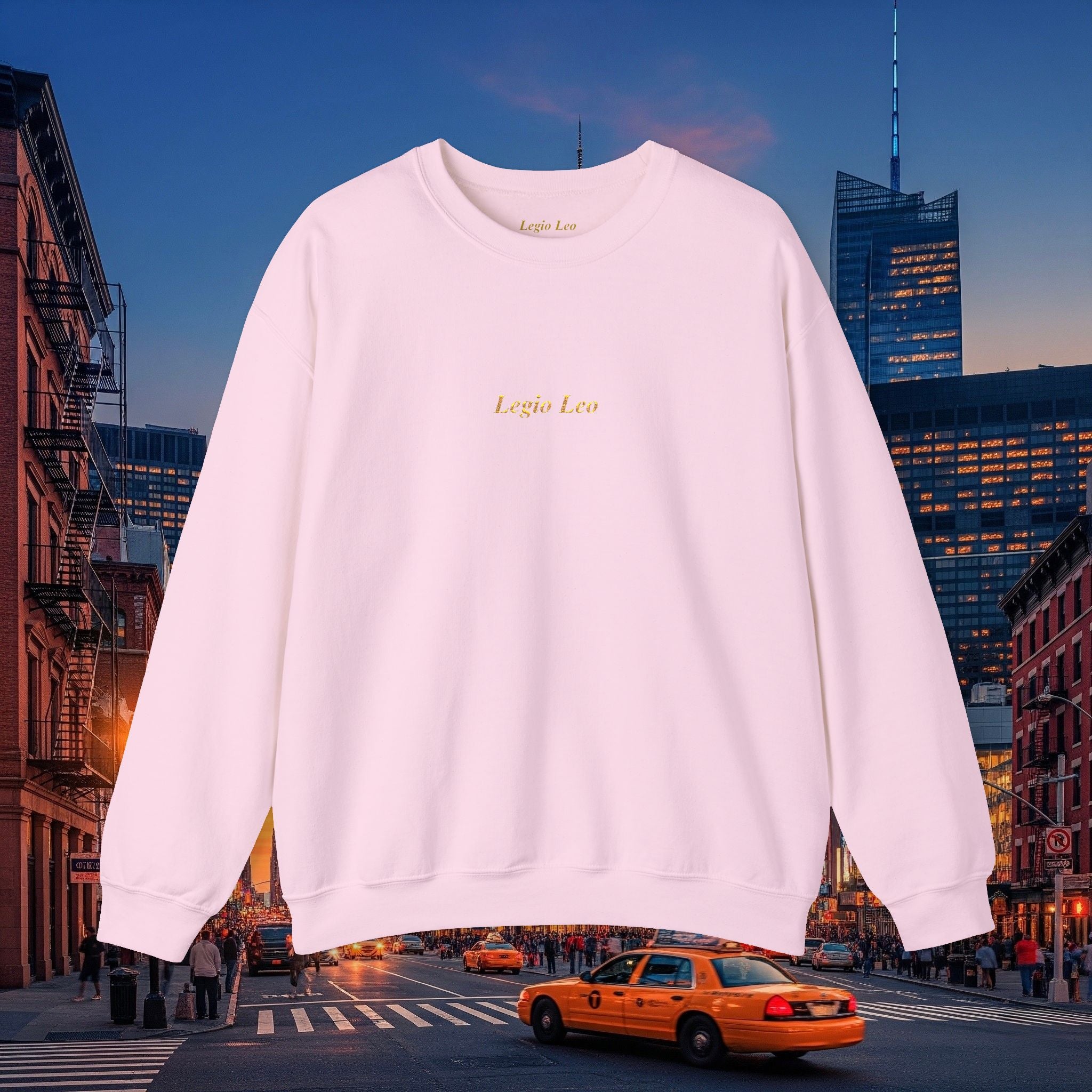 Legio Leo Crewneck Sweatshirt | Legio Leo Design Embroidered
