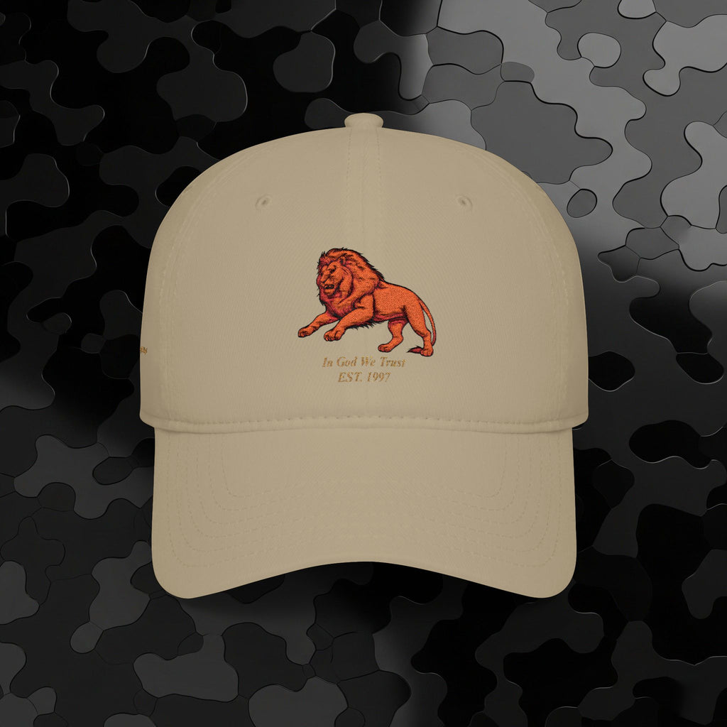 Low Profile Baseball Cap Original Mighty Lion Embroidery