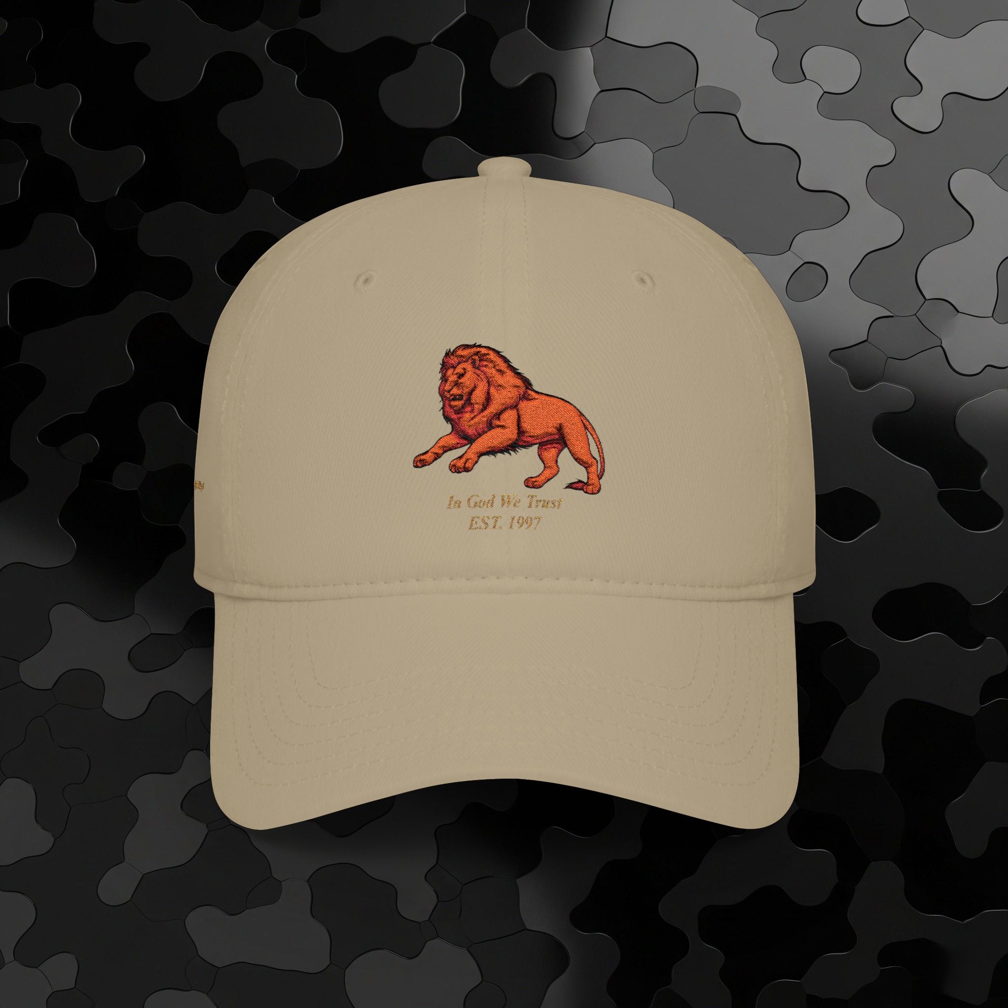 Low Profile Baseball Cap Original Mighty Lion Embroidery