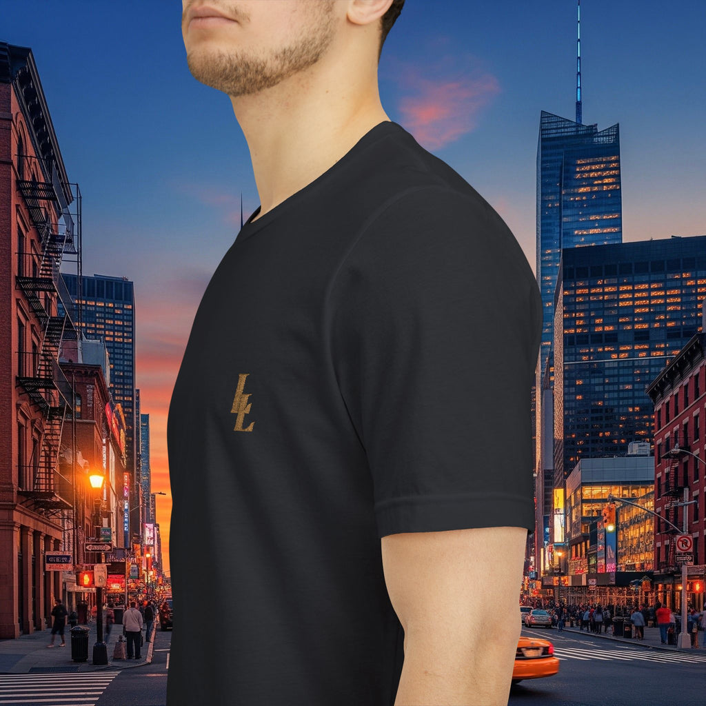 Legio Leo by DZ Royal Tee — Overlapping L’s Embroidered Short Sleeve T-Shirt