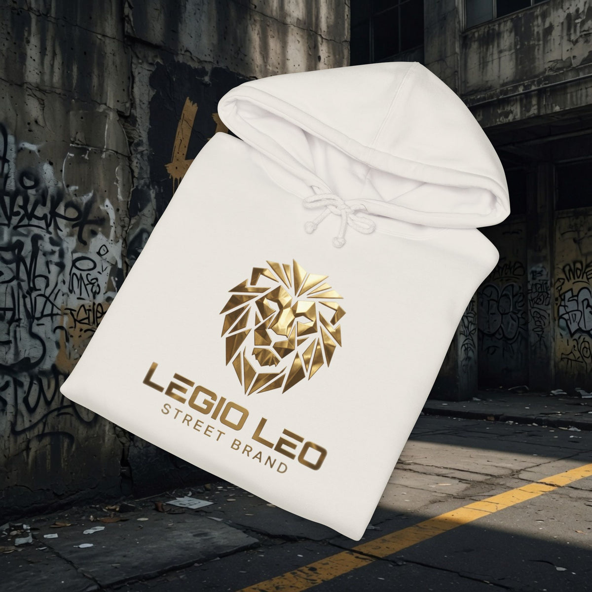 Legio Leo | Simple Urban Lion | Unisex Heavyweight Hooded Sweatshirt