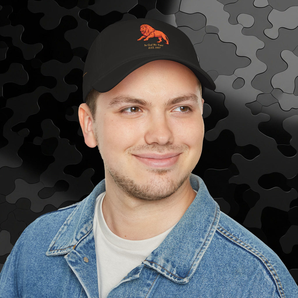 Low Profile Baseball Cap Original Mighty Lion Embroidery