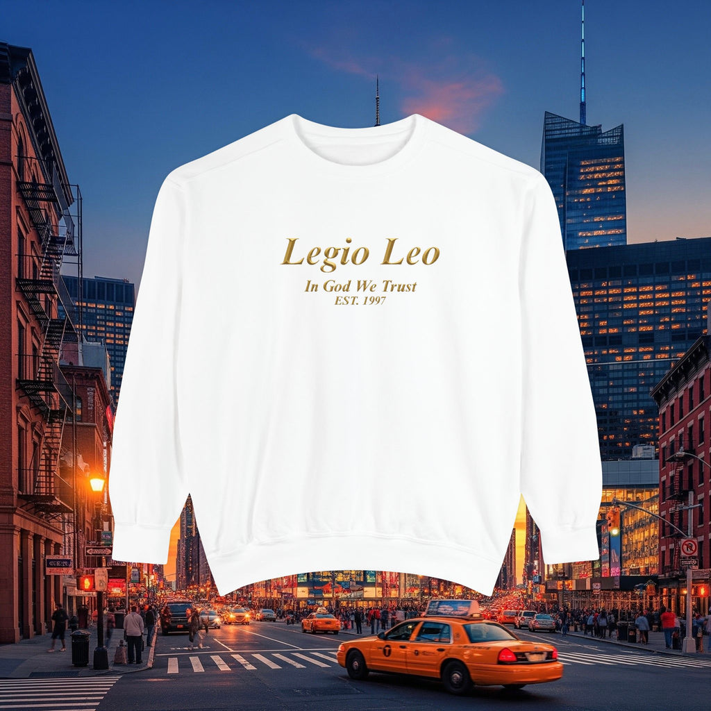 Legio Leo Sweatshirt – Minimal Gold Script Brothers 4 Life  Crewneck