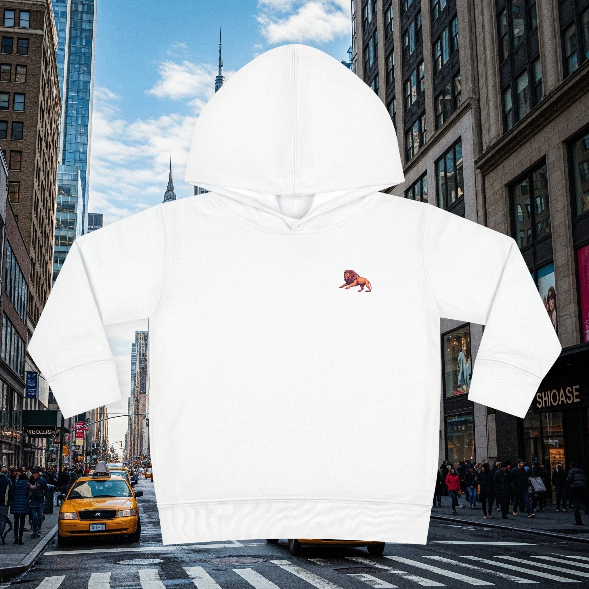 Legio Leo’s Toddler Pullover Fleece Hoodie (Grown Lion)