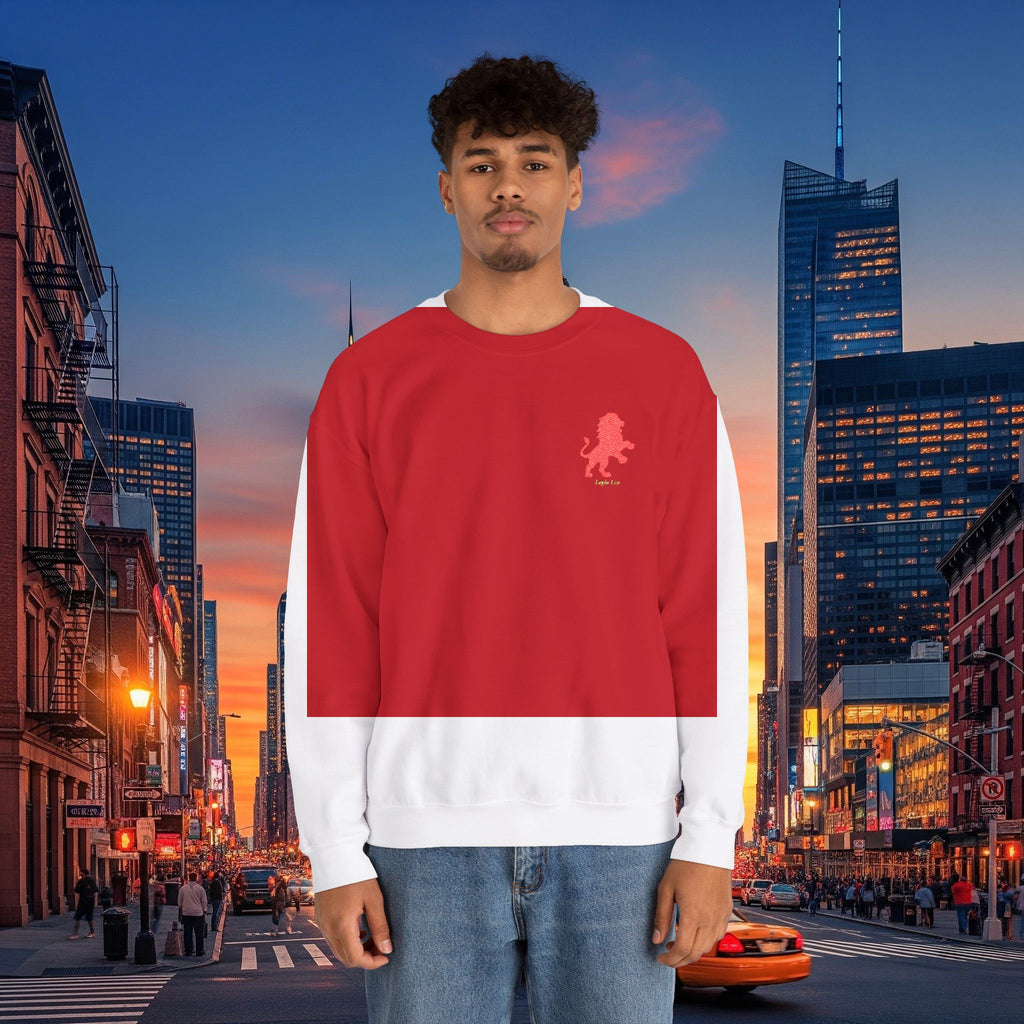 Legio Leo by DZ Royal Crewneck Sweatshirt | Mighty Lion Embroidered