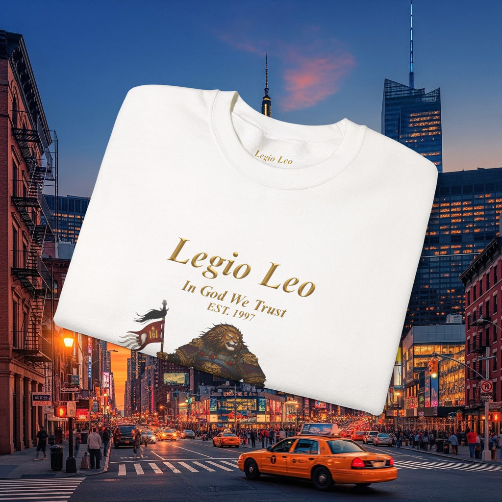 Legio Leo Cozy Crewneck Sweatshirt | Mongol Warrior Design