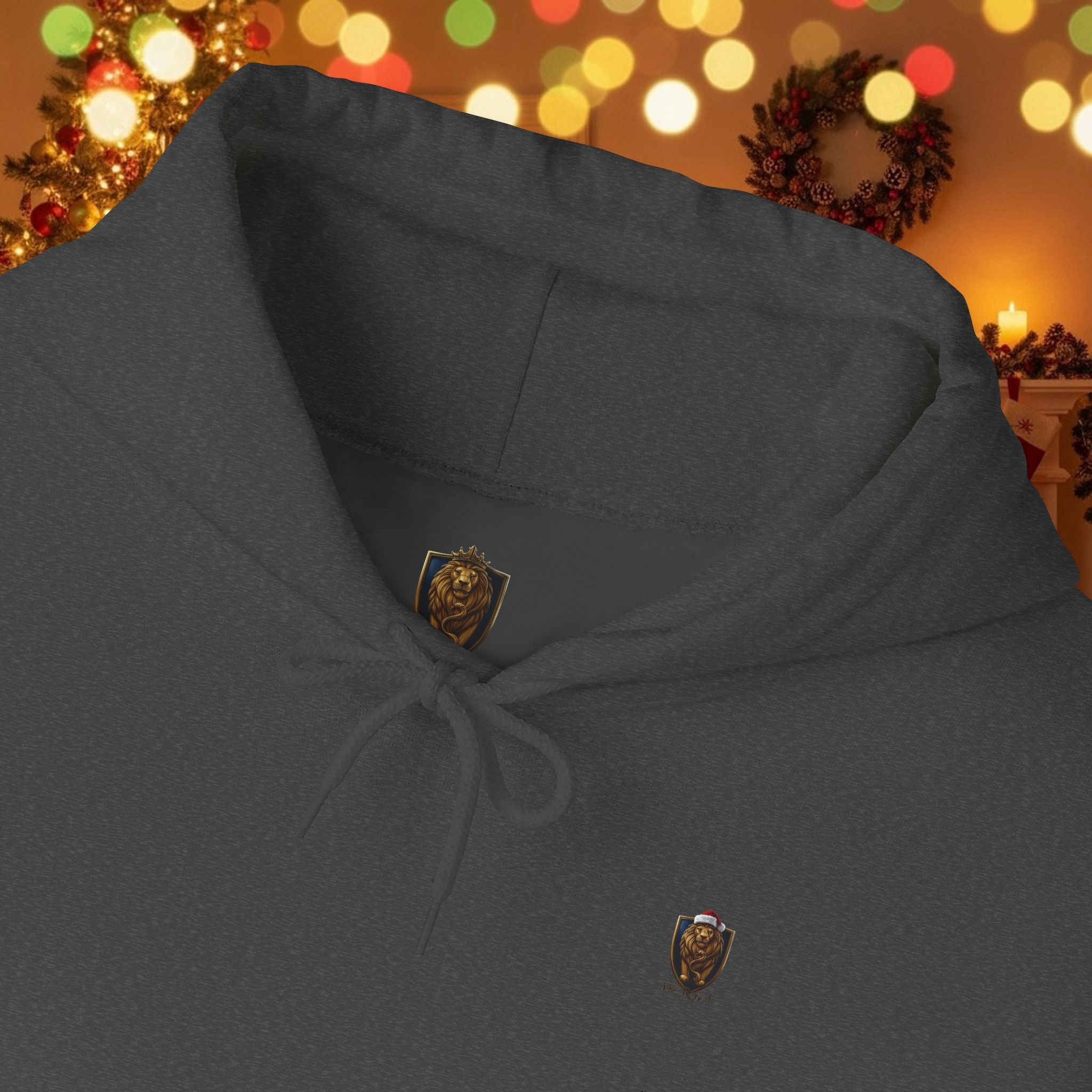 Christmas Holiday DZ Royal Cozy Unisex Hooded Sweatshirt