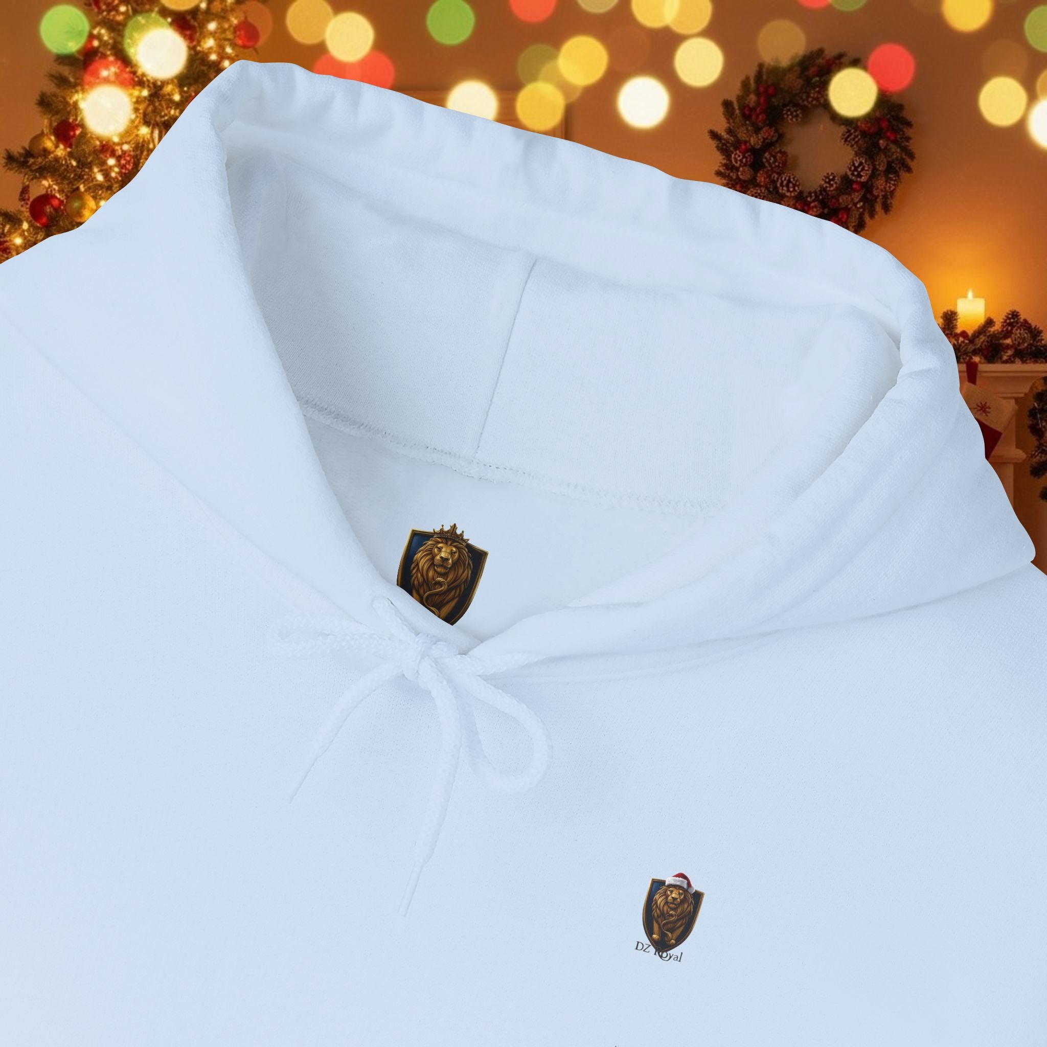 Christmas Holiday DZ Royal Cozy Unisex Hooded Sweatshirt