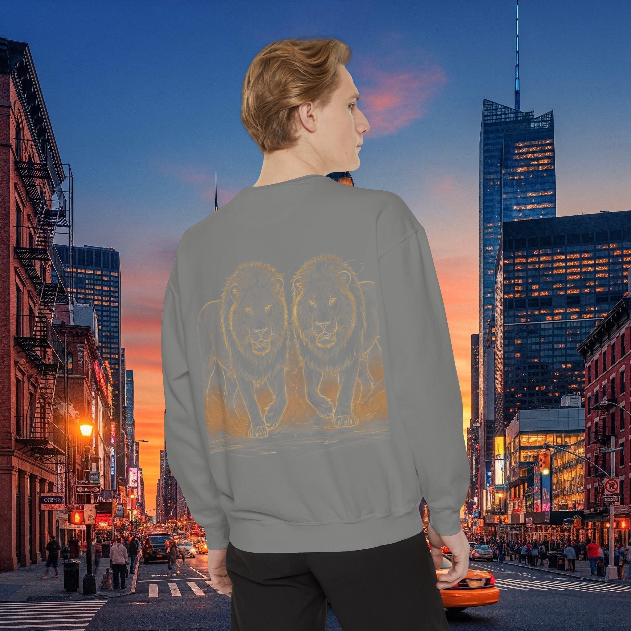 Legio Leo Sweatshirt – Minimal Gold Script Brothers 4 Life  Crewneck