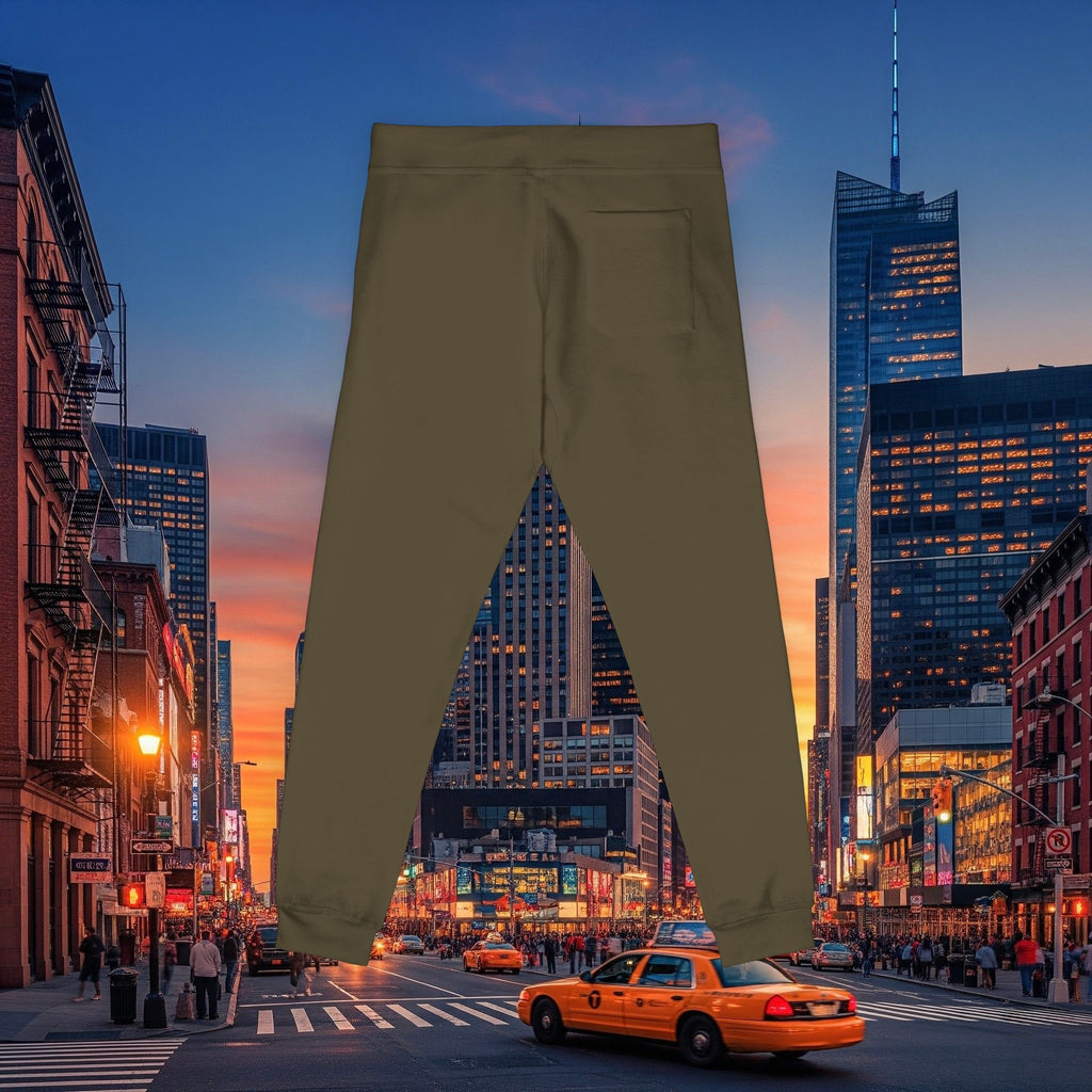 Legio Leo Sweatpants — In God We Trust Embroidery Design Cozy Fleece Joggers
