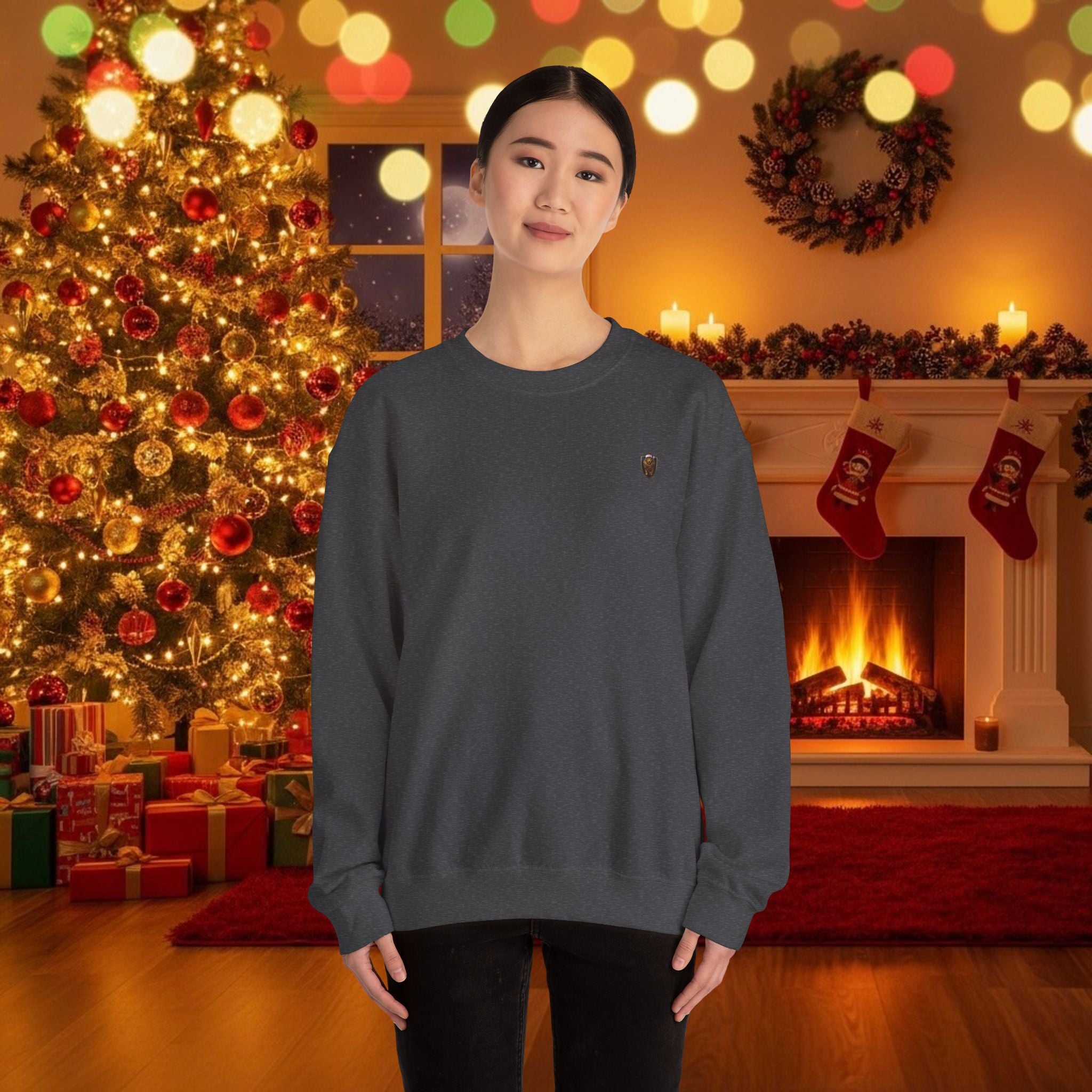 Christmas Holiday DZ Royal Cozy Unisex Crewneck Sweatshirt for