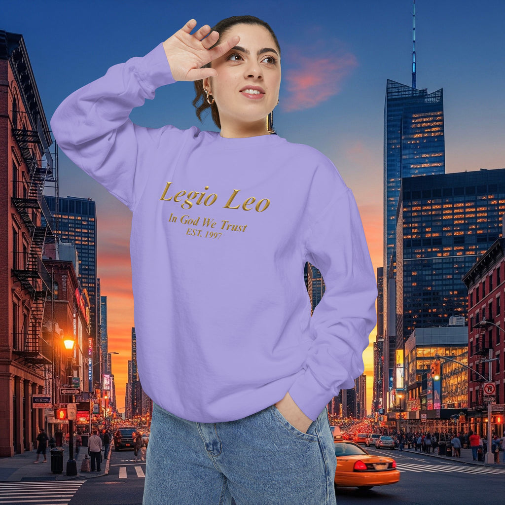 Legio Leo Sweatshirt – Minimal Gold Script Brothers 4 Life  Crewneck