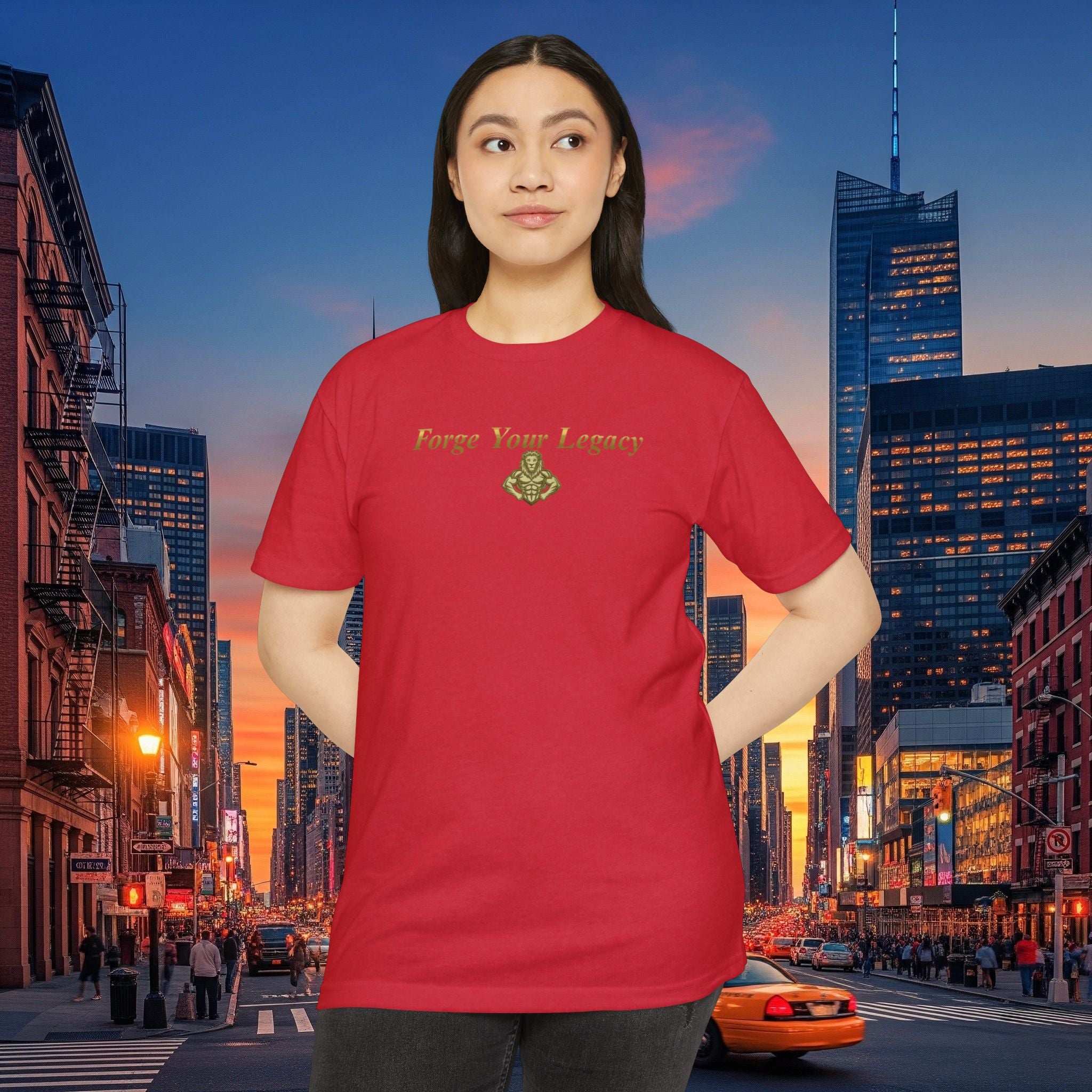 Forge Your Legacy T‑Shirt — Inspirational Vintage Emblem Tee