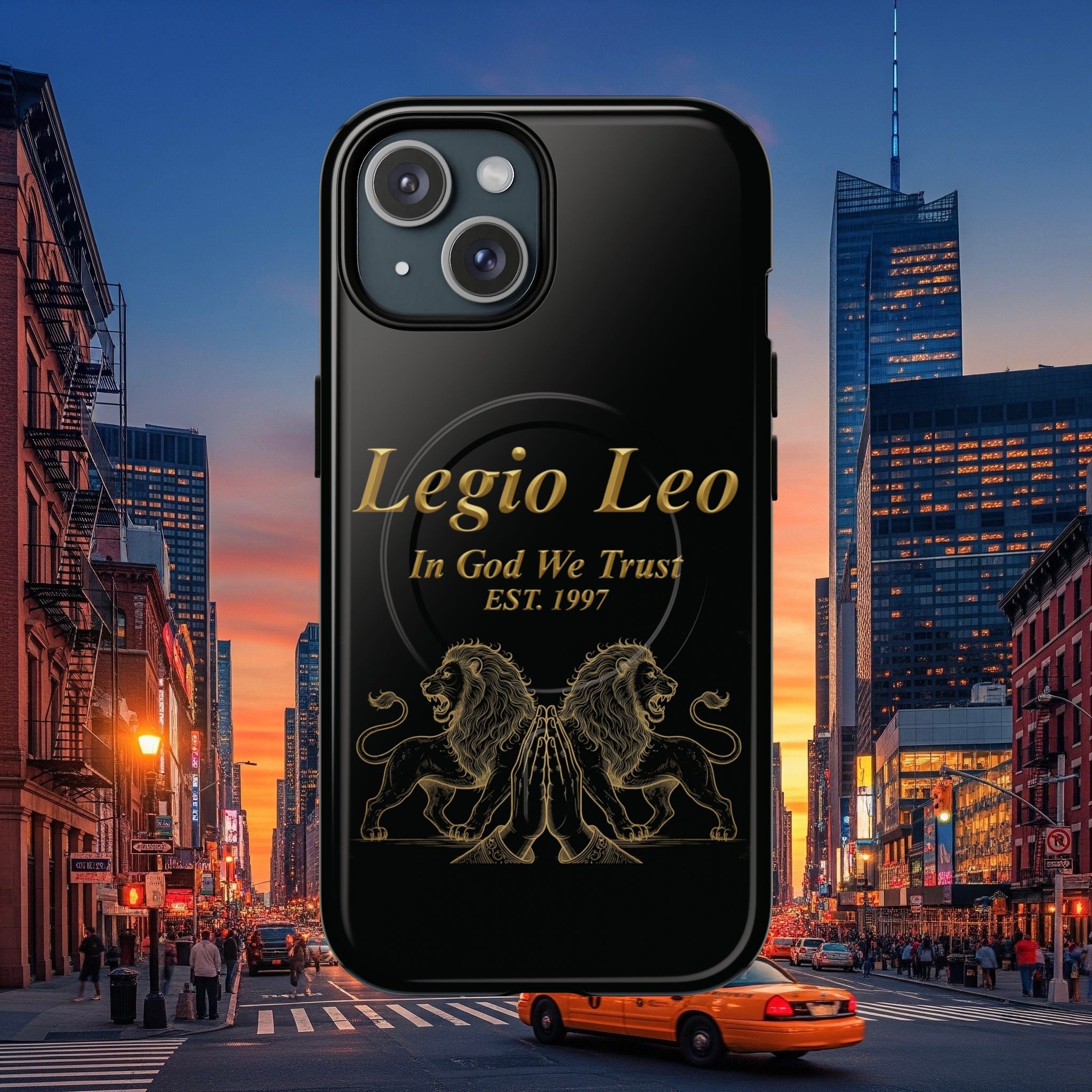 Tough Magnetic Phone Cases - Embrace Strength and Style, Legio Leo Design, Durable Protection