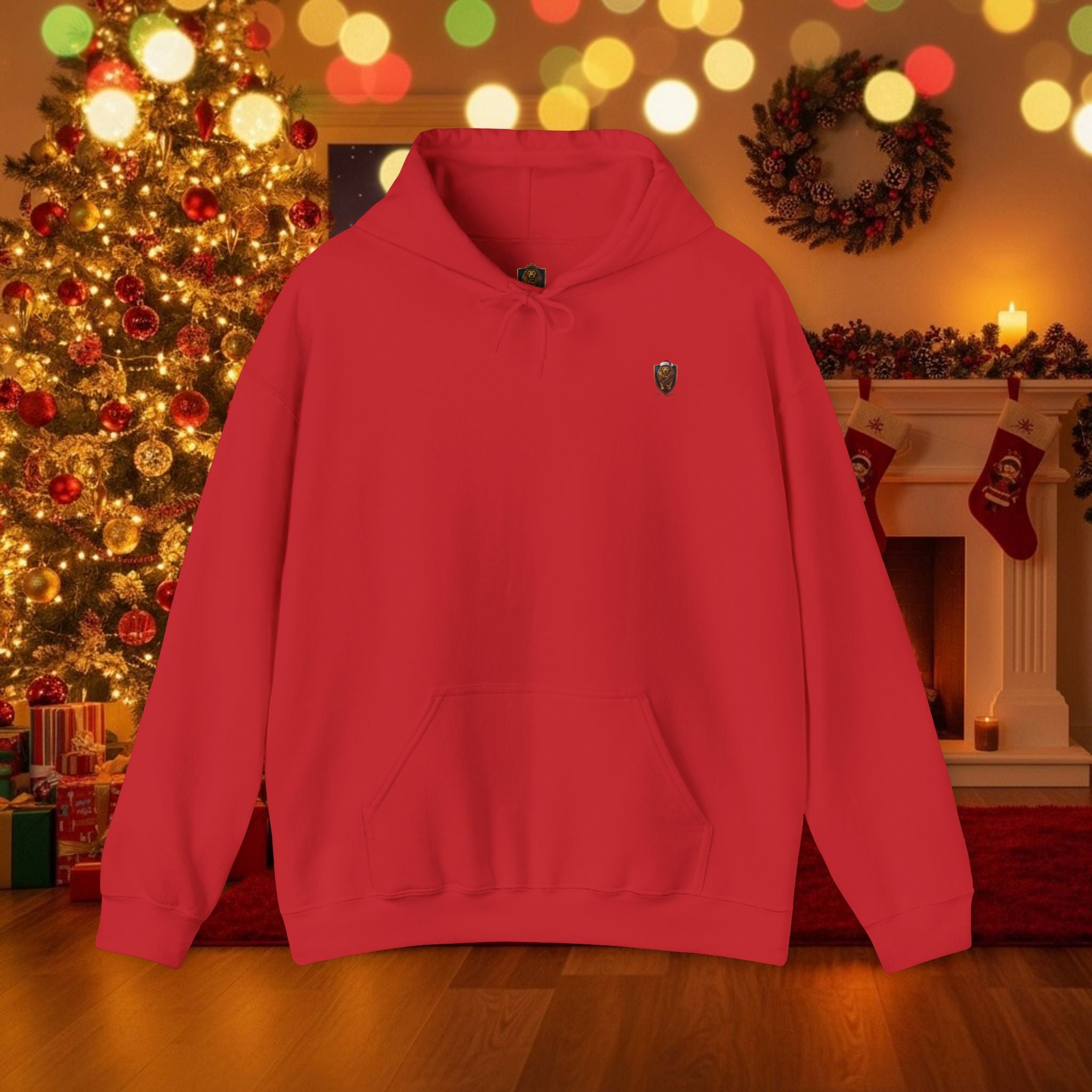 Christmas Holiday DZ Royal Cozy Unisex Hooded Sweatshirt