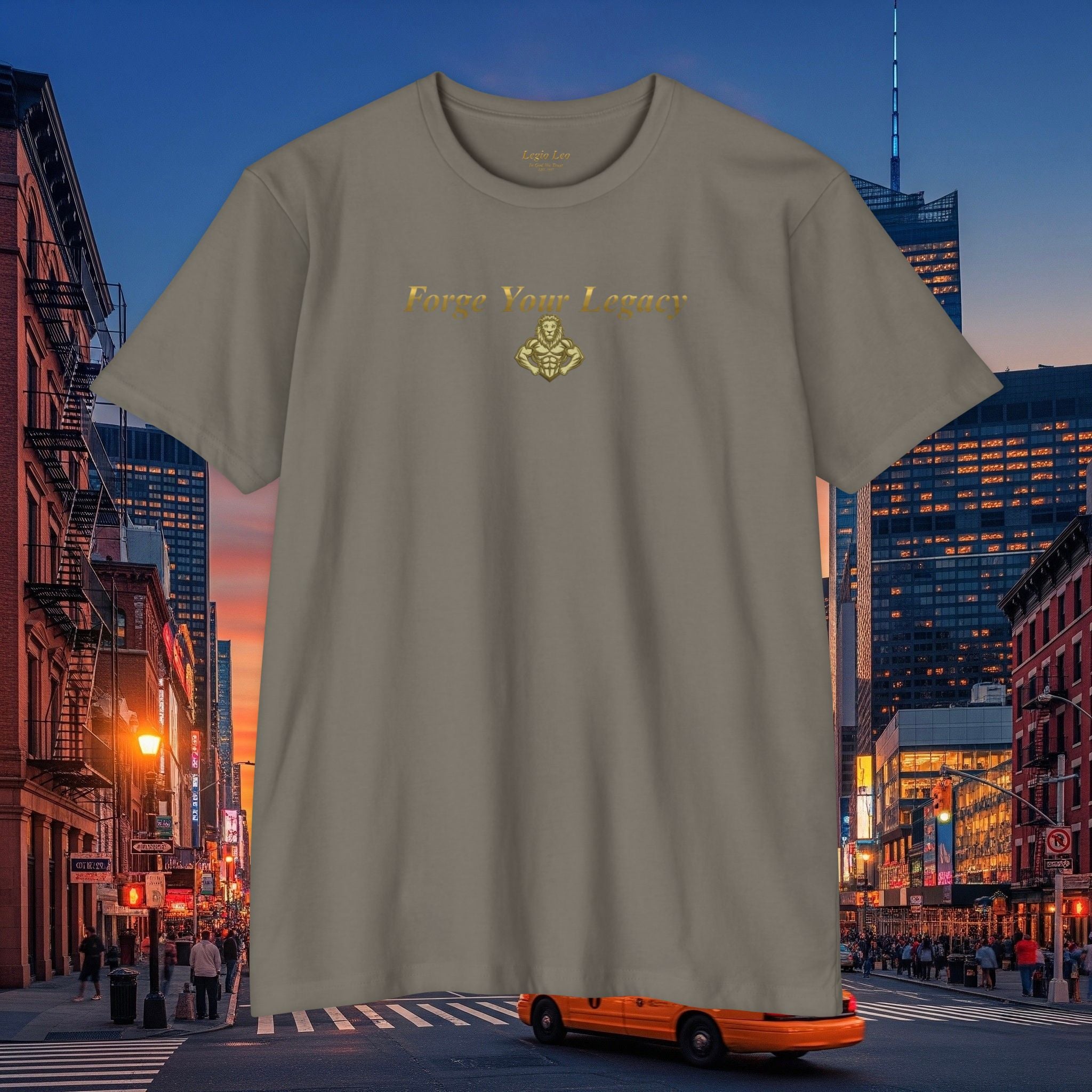 Forge Your Legacy T‑Shirt — Inspirational Vintage Emblem Tee