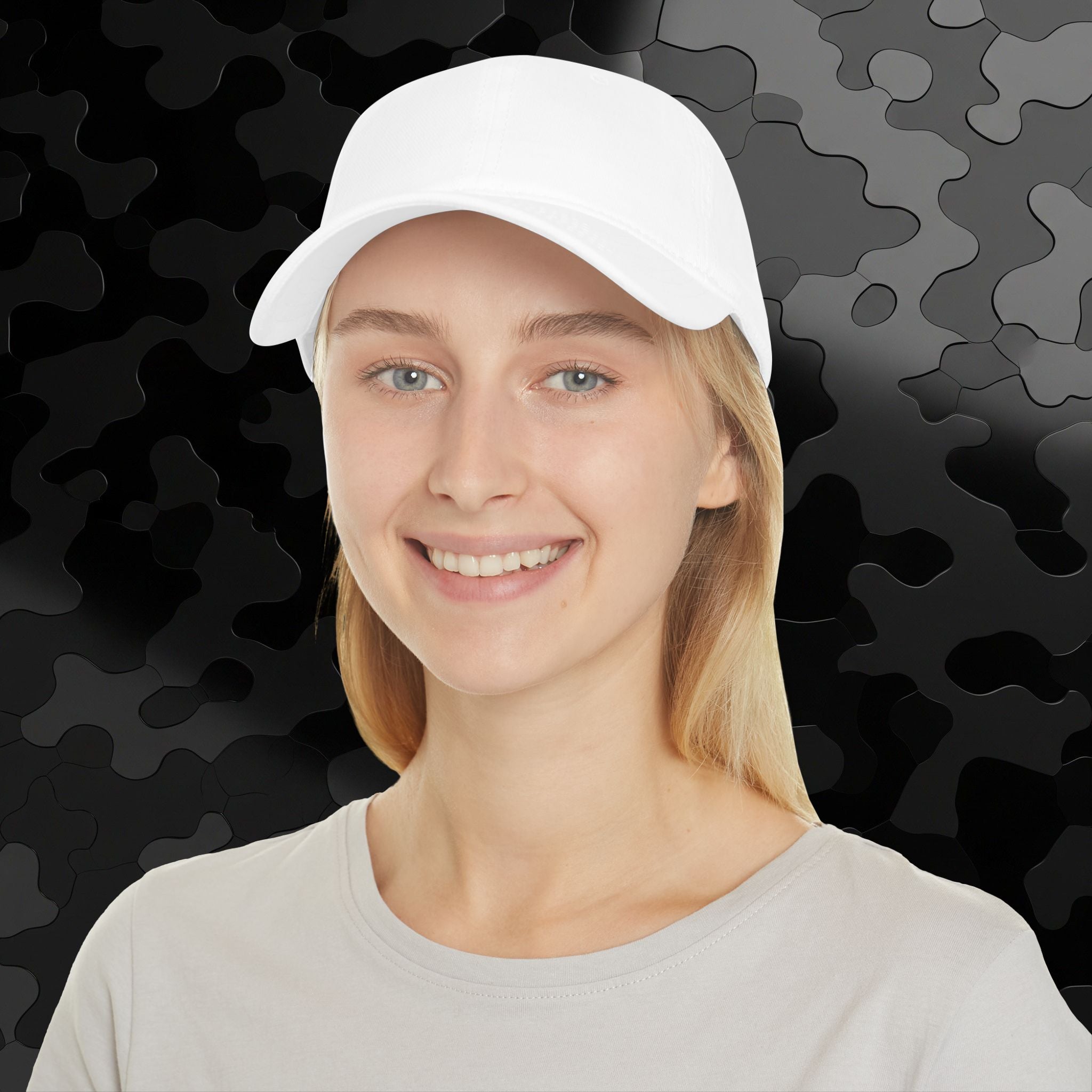Low Profile Baseball Cap Old English side Embroidery