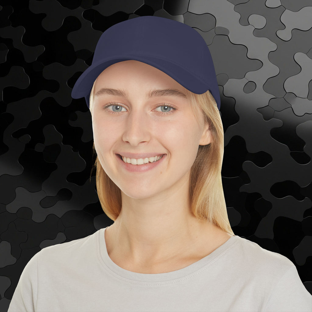 Low Profile Baseball Cap Old English side Embroidery