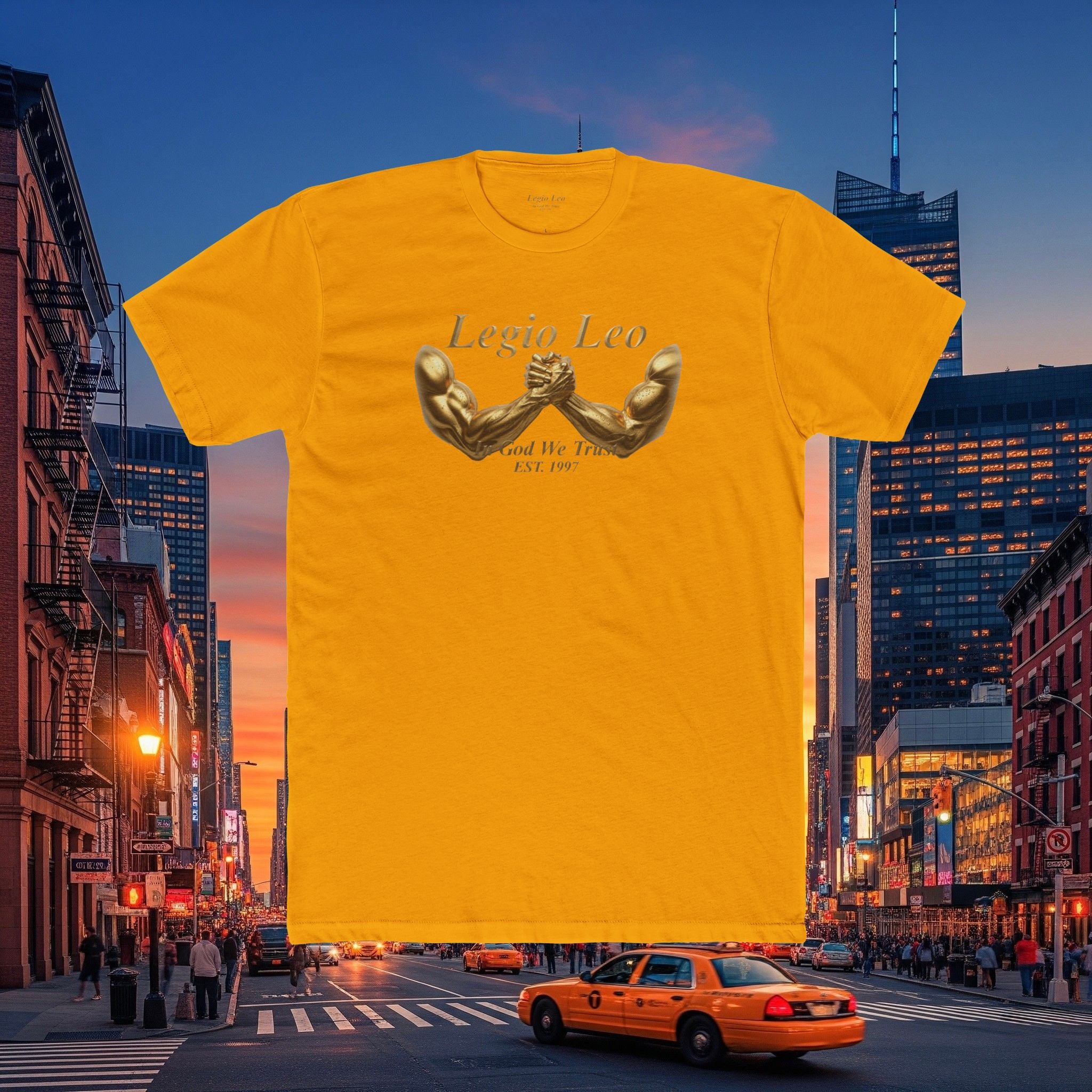 Legio Leo T‑Shirt — 'Legio Leo and In God We Trust Power Grab  Tee