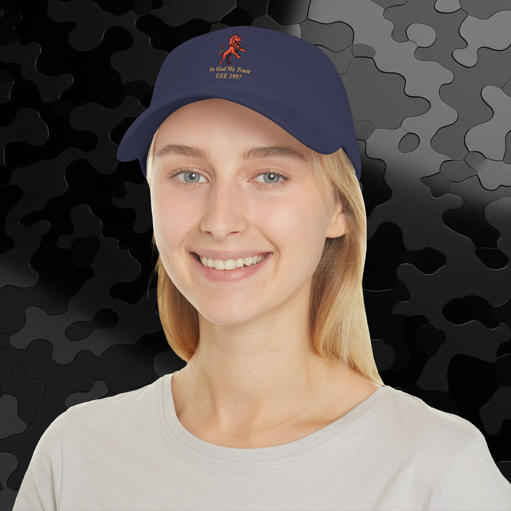 Low Profile Baseball Cap Classic Lion Logo Embroidery