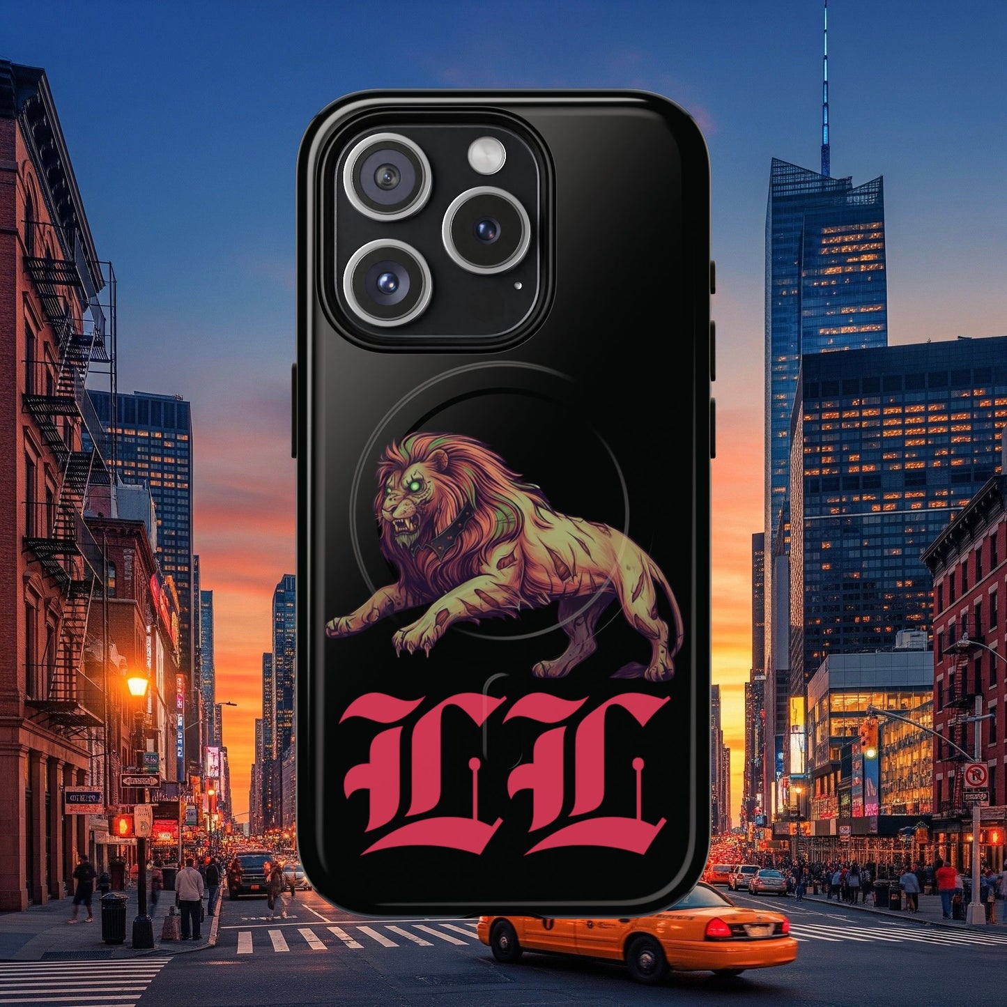 Tough Magnetic Phone Case, Undead Legio Leo Protector Case, A DZ Royal Design Case, Sleek Magnetic Shell