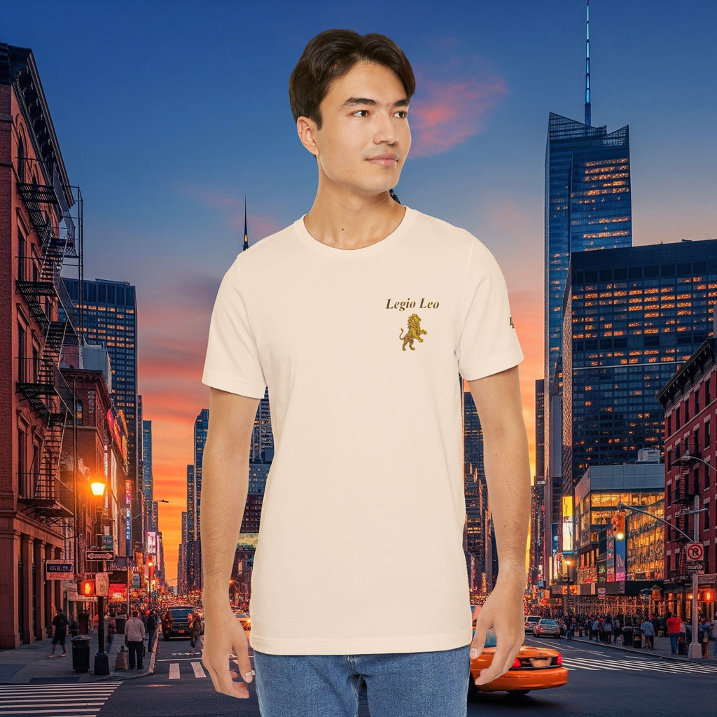 Legio Leo — Legio Leo & Golden Lion Embroidered Short Sleeve T-Shirt