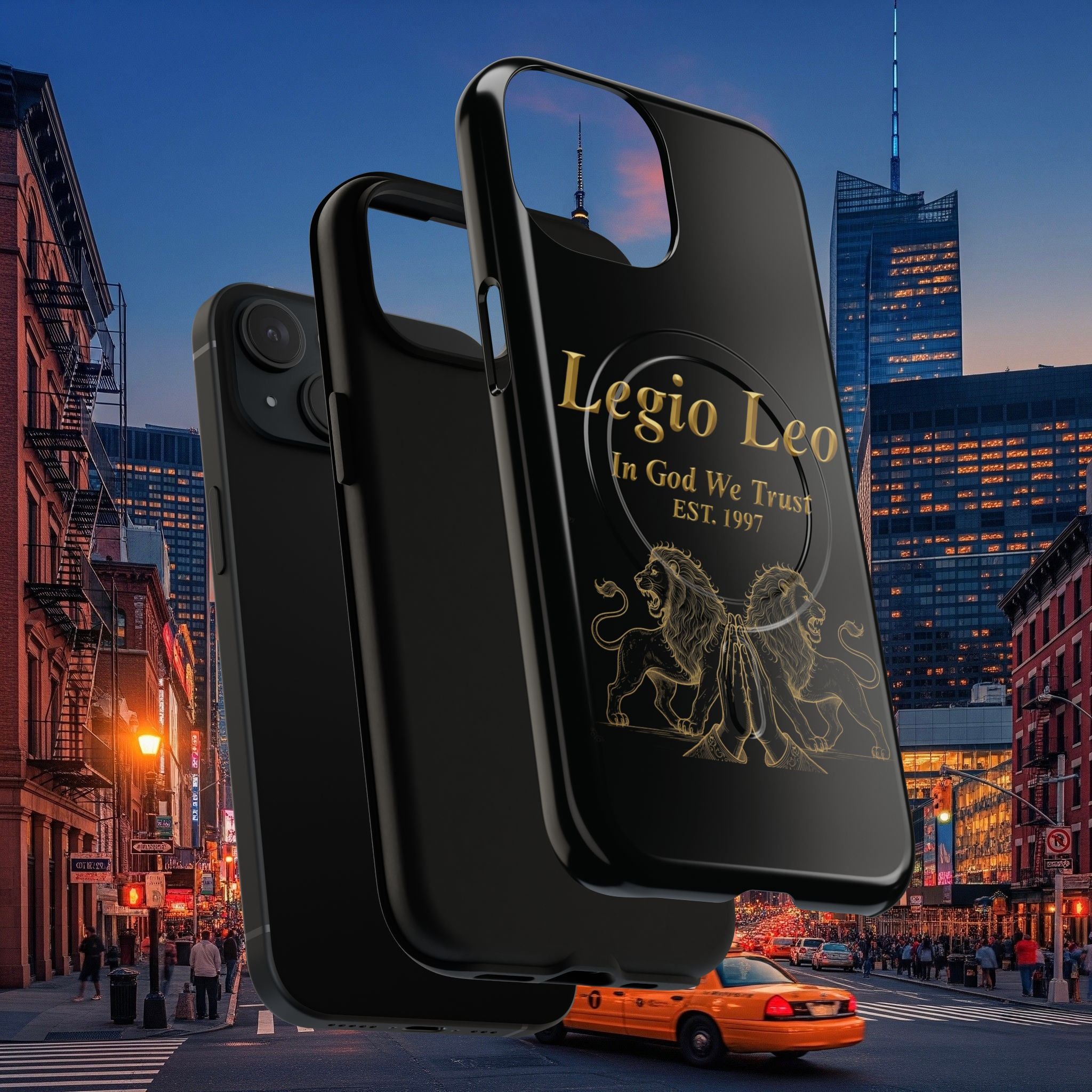Tough Magnetic Phone Cases - Embrace Strength and Style, Legio Leo Design, Durable Protection