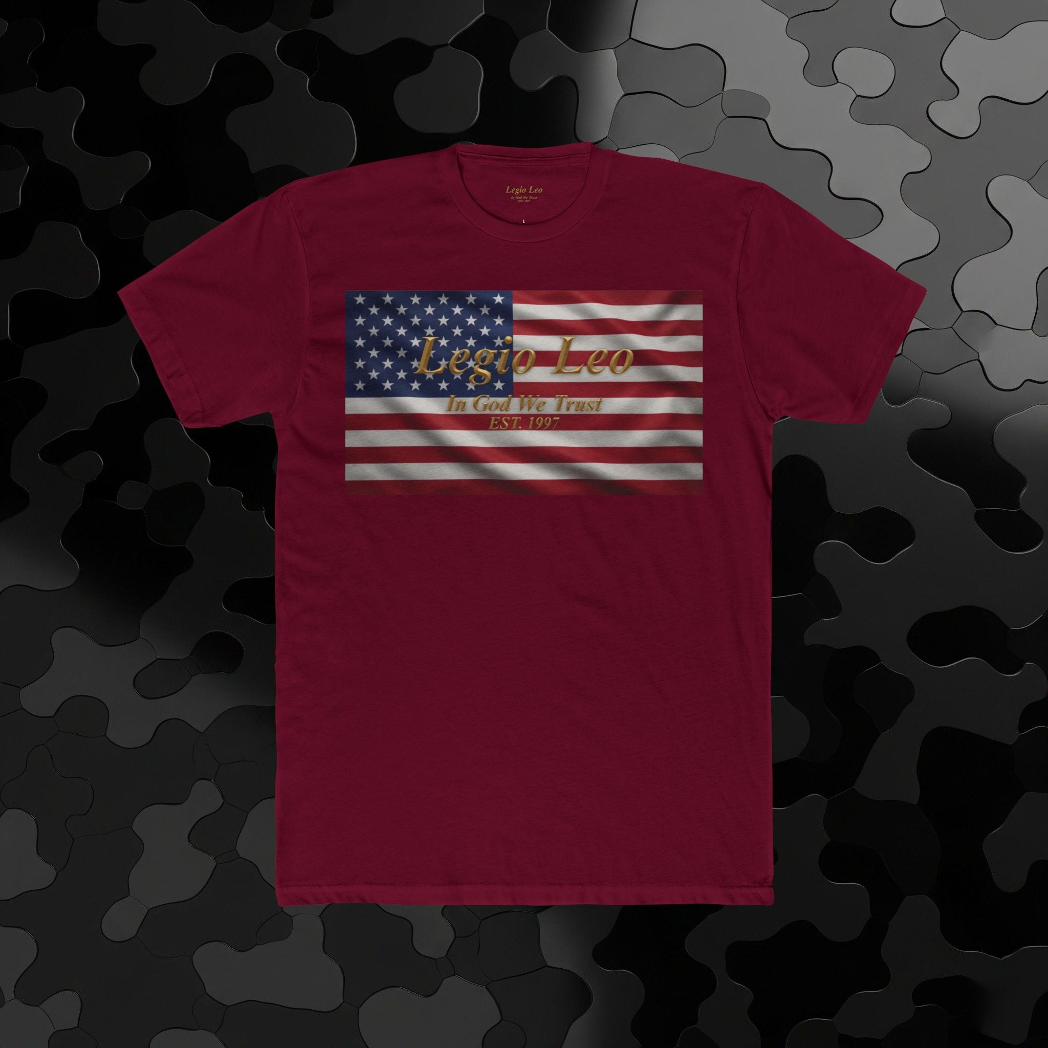American Flag "Liberty" Tee — Vintage Patriotic Cotton T-Shirt