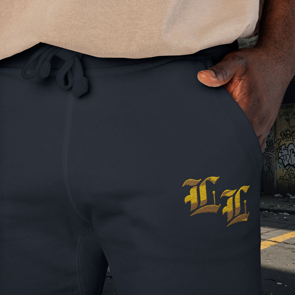 Legio Leo Embroidered Streetwear Fleece Sweatpants