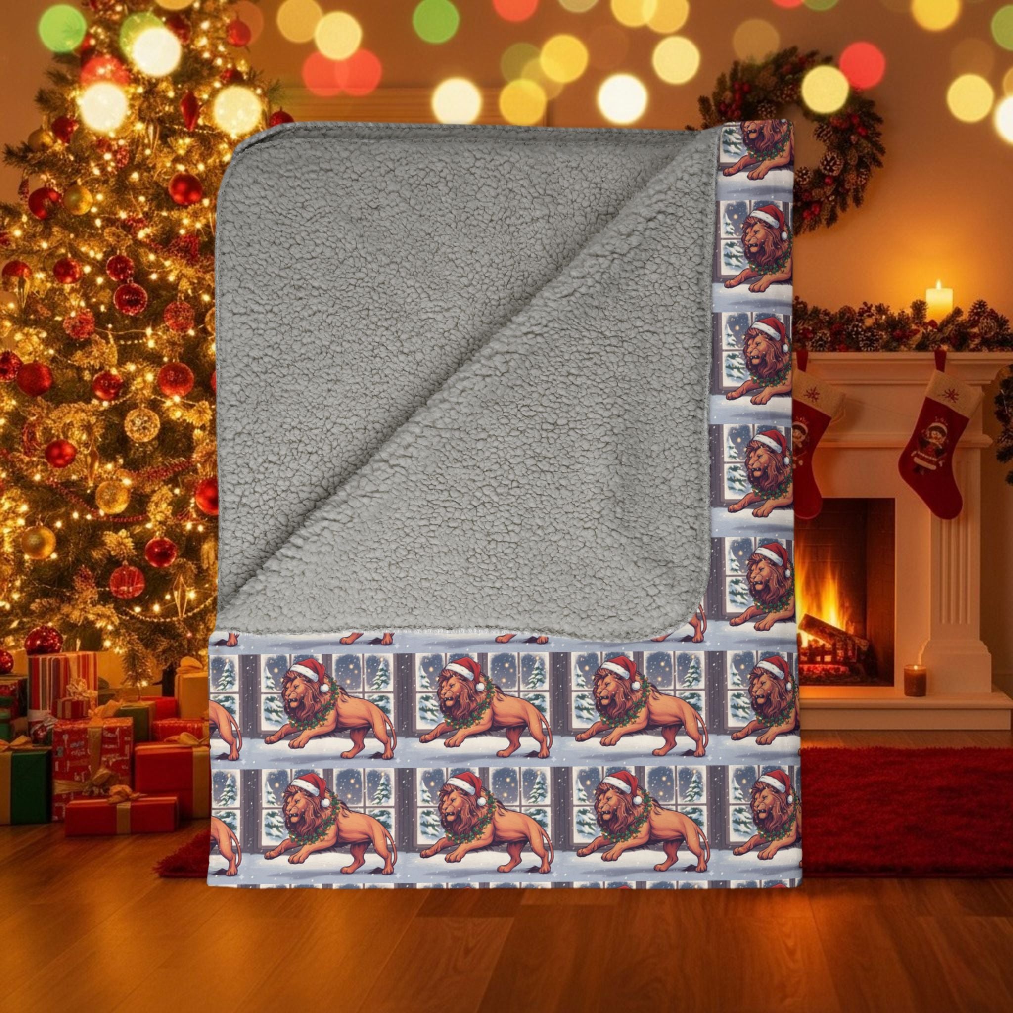 Legio Leo by DZ Royal Cozy Fleece Sherpa Blanket